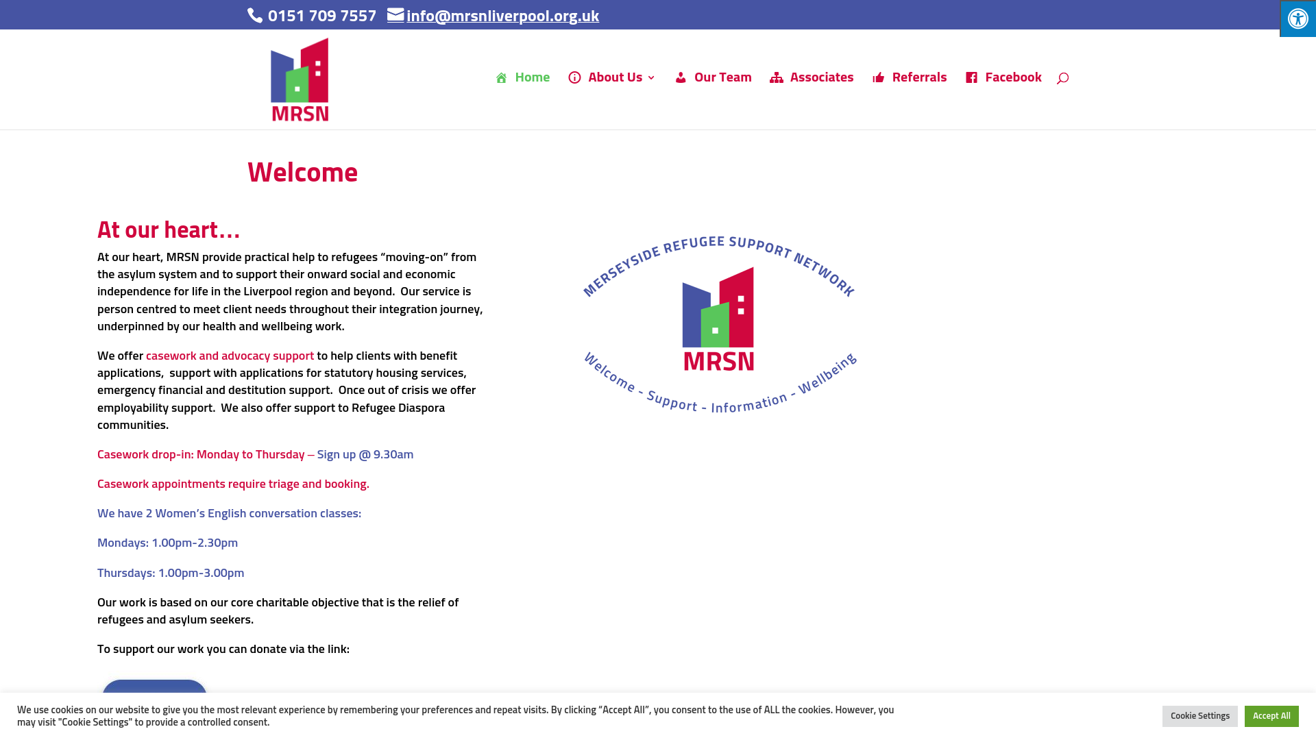 Website screenshot