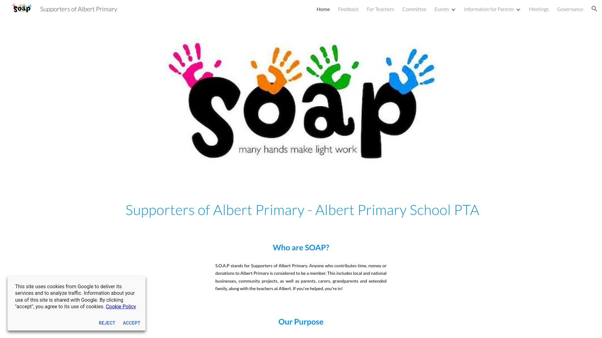 Website screenshot