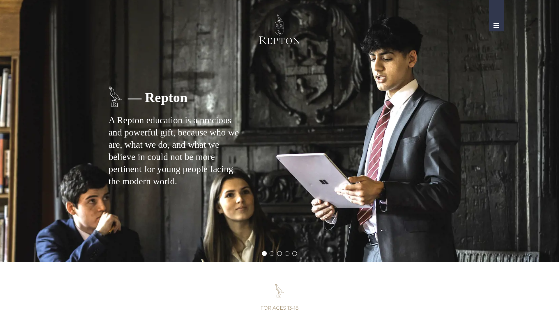 Website screenshot