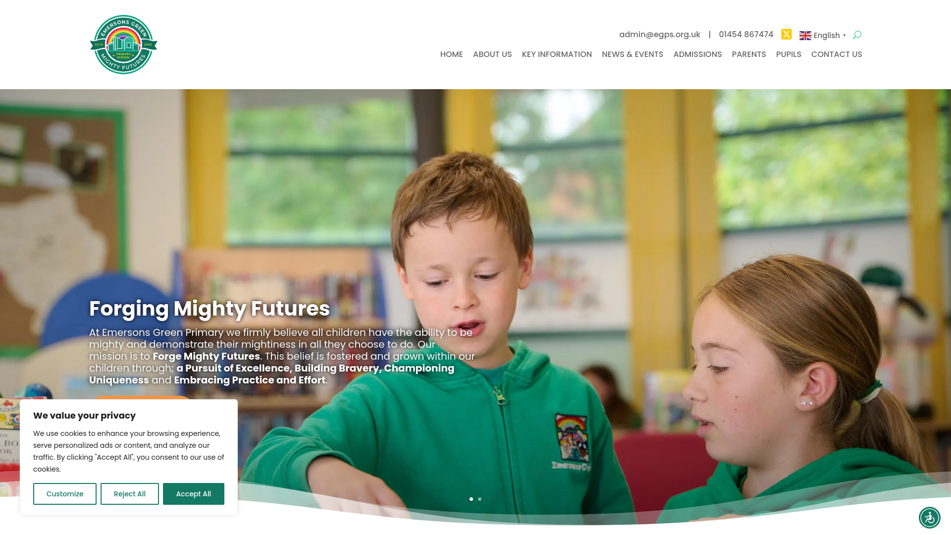 Website screenshot