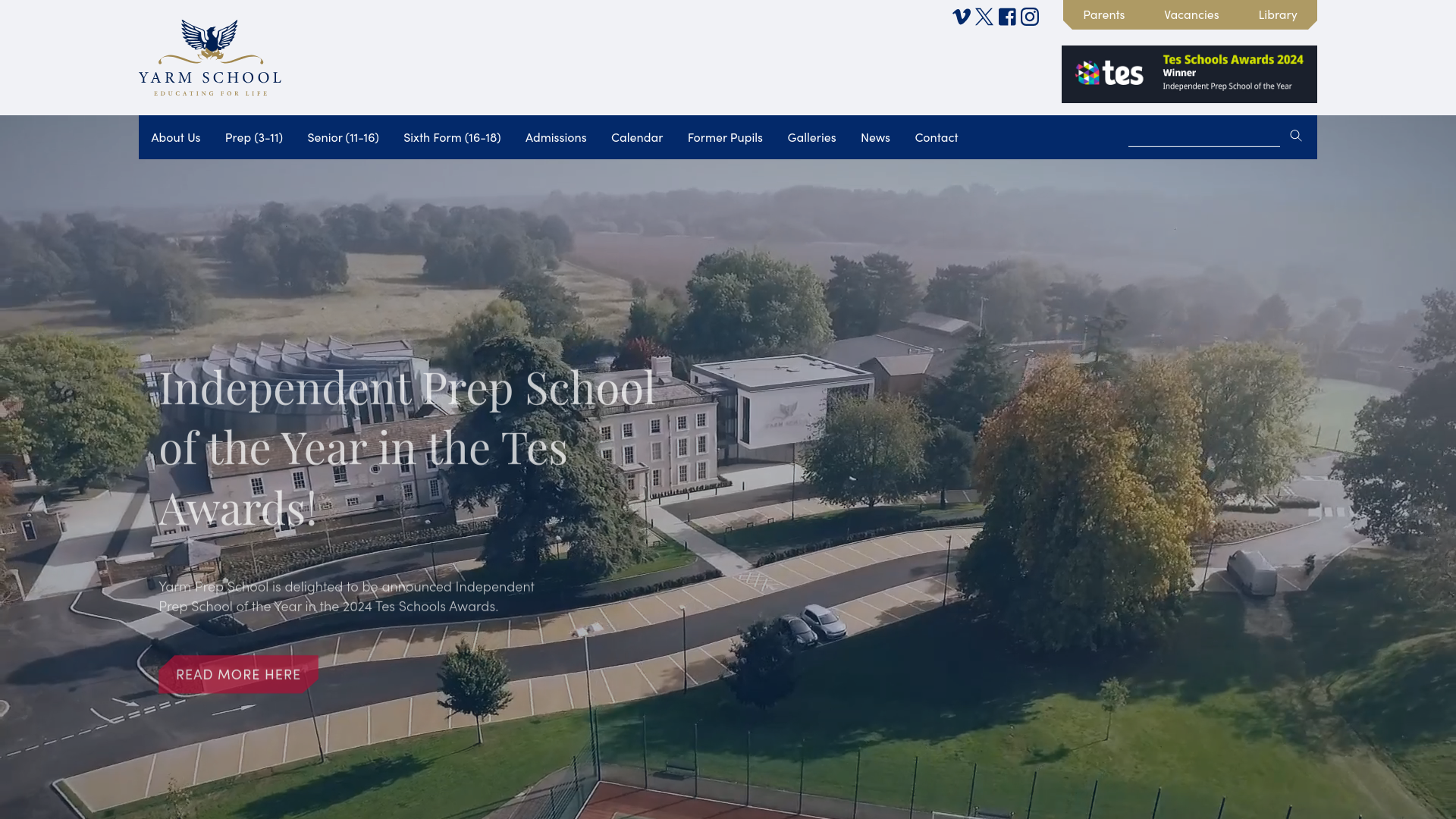 Website screenshot