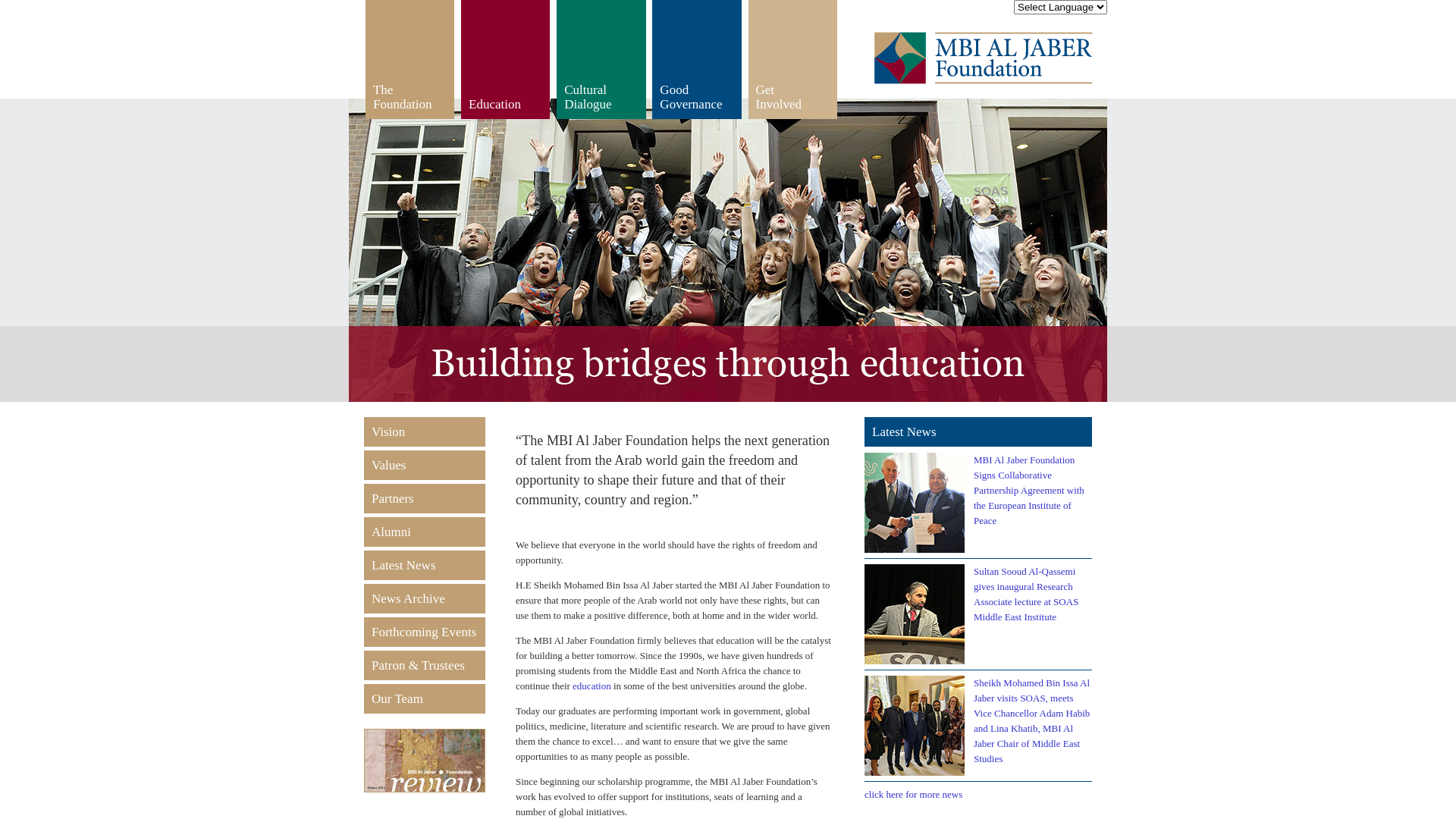 Website screenshot
