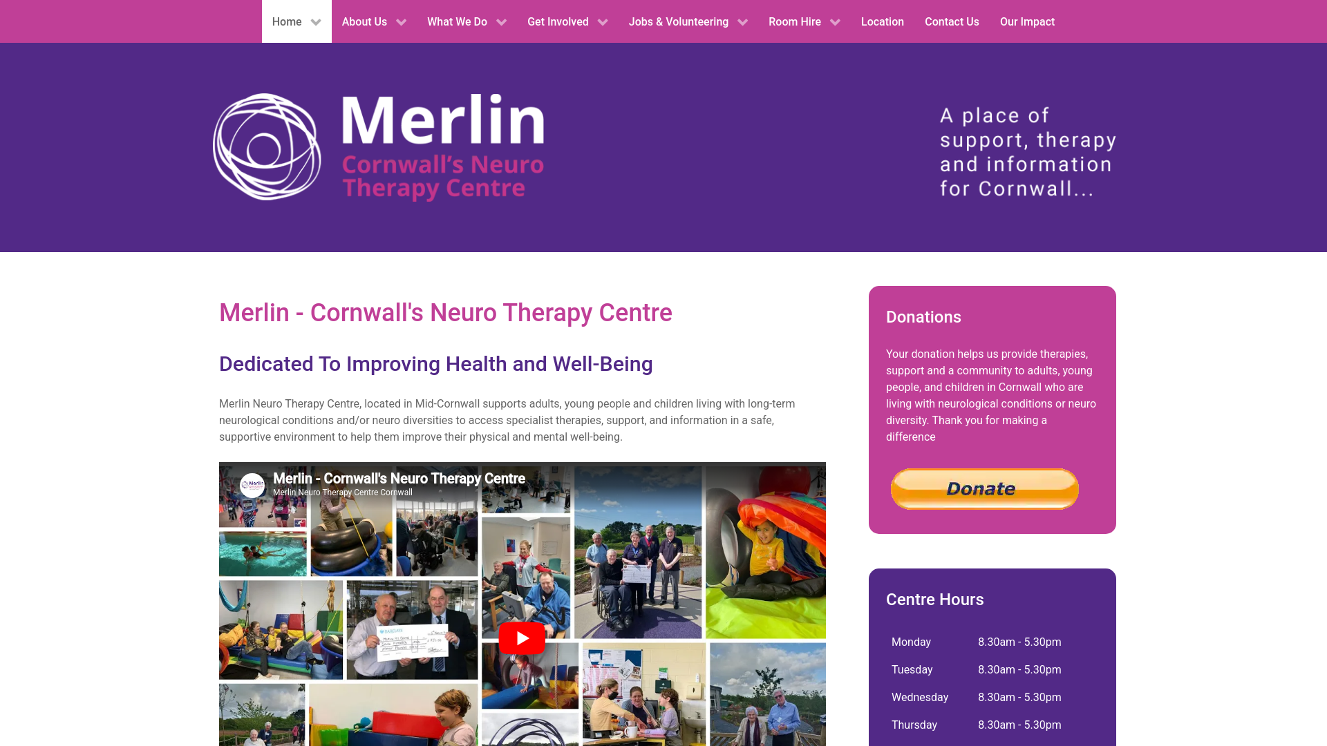 Website screenshot