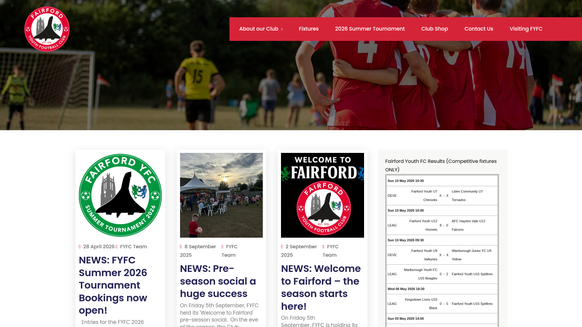 Website screenshot