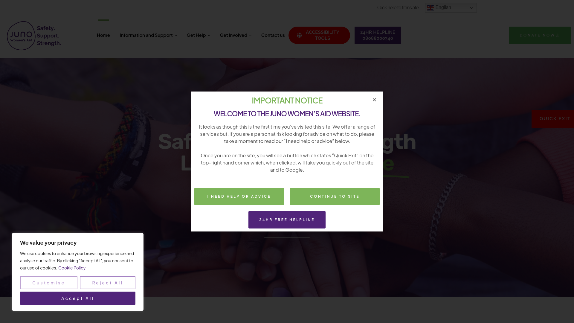 Website screenshot