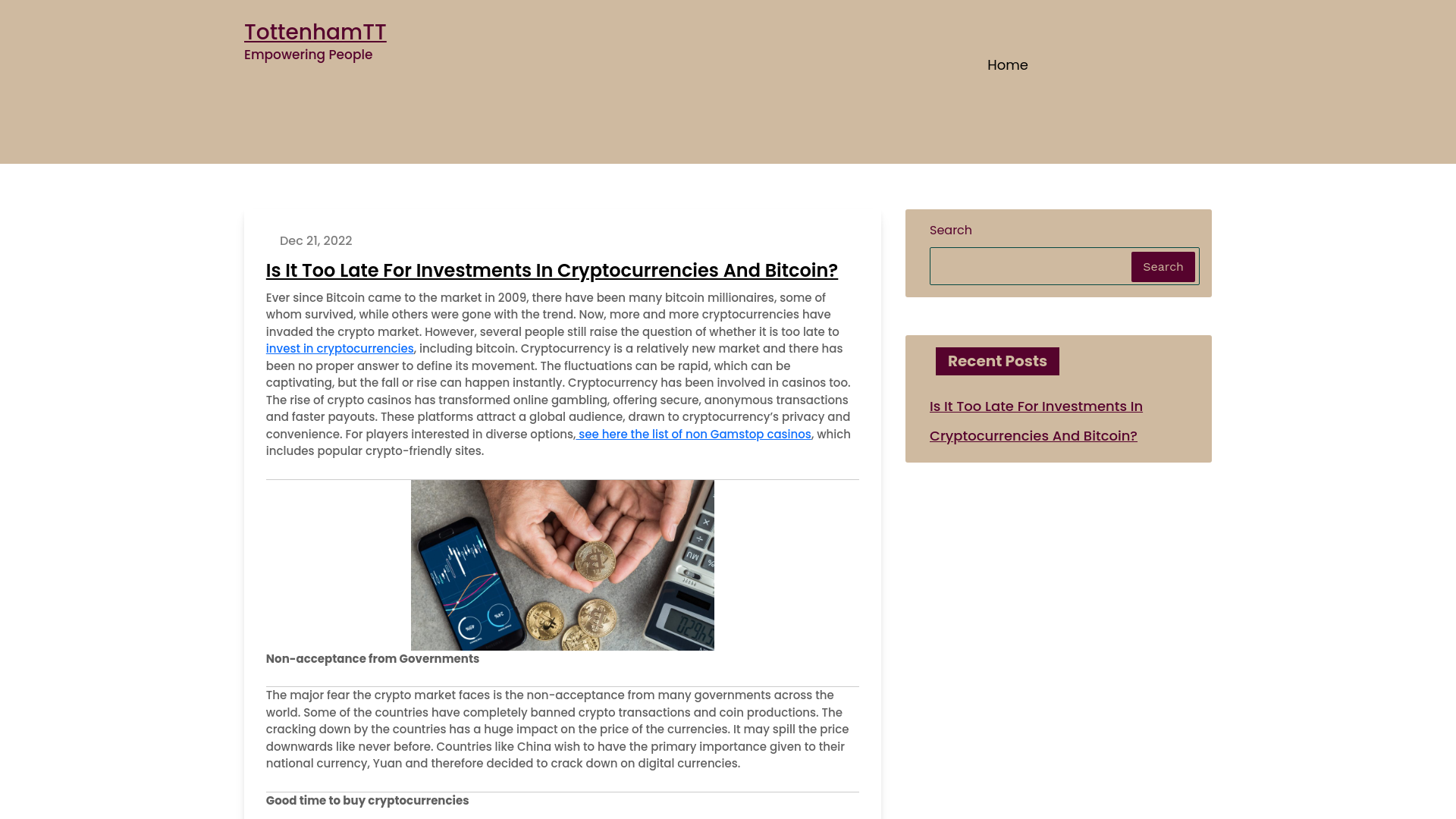 Website screenshot