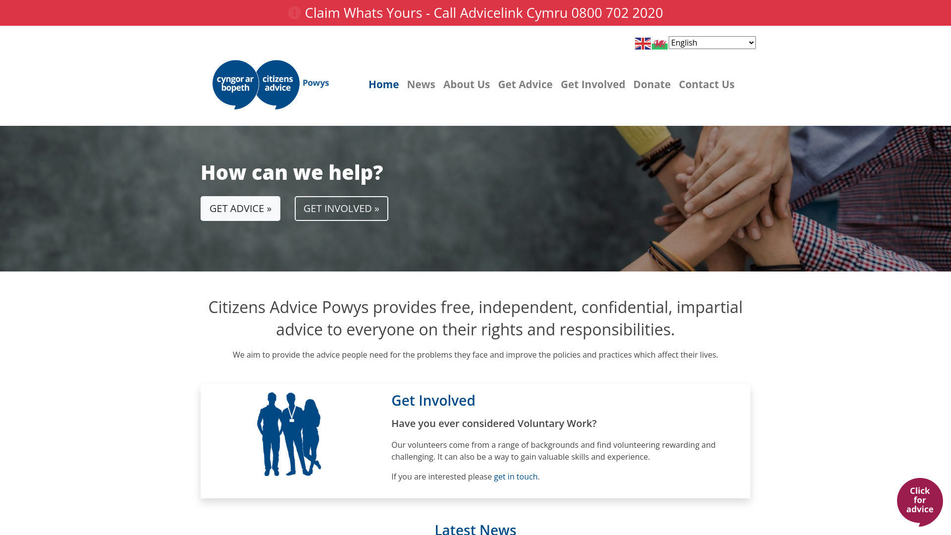 Website screenshot