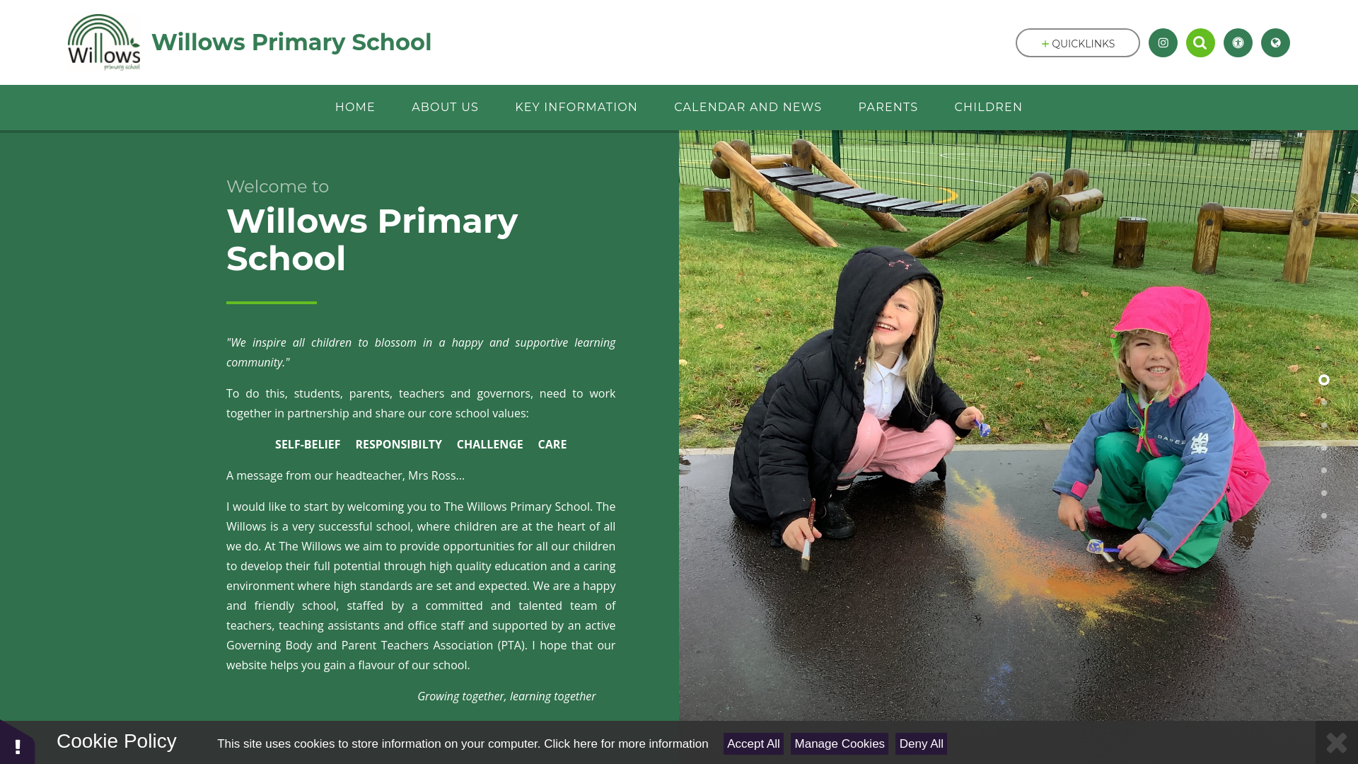 Website screenshot