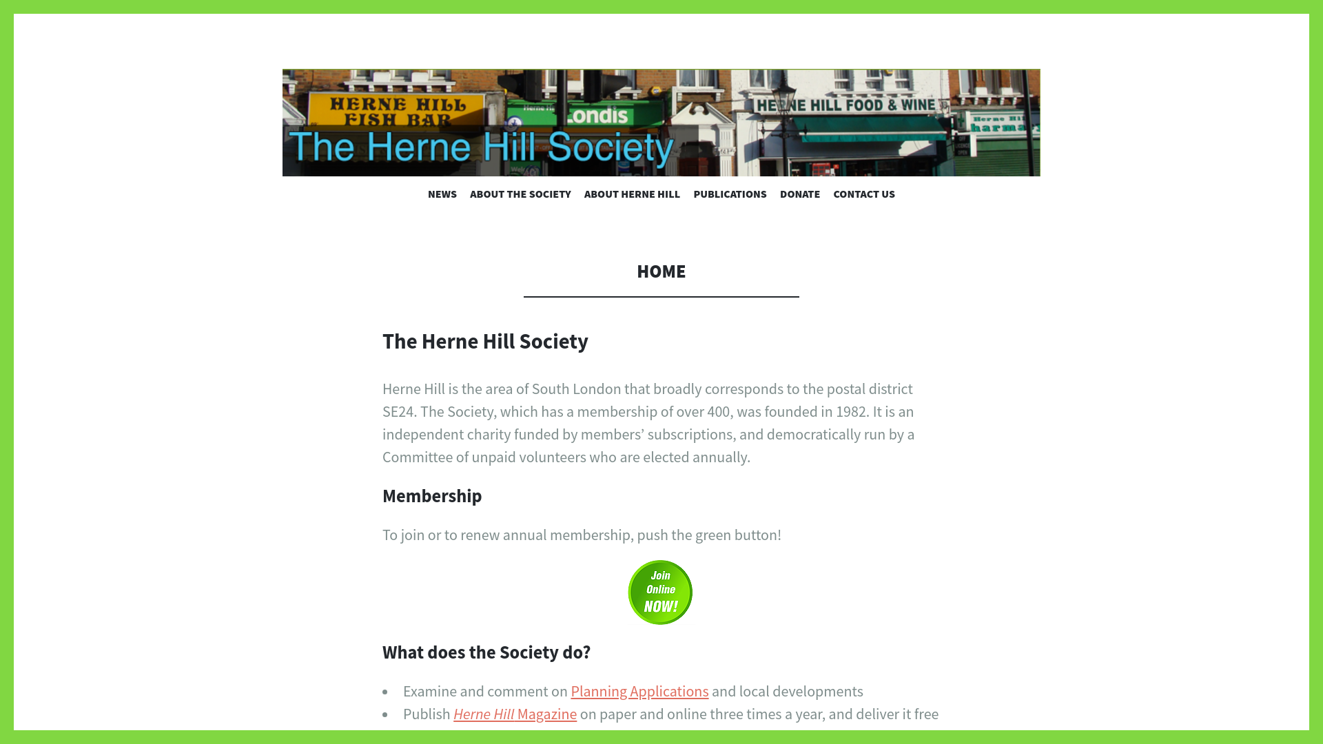 Website screenshot