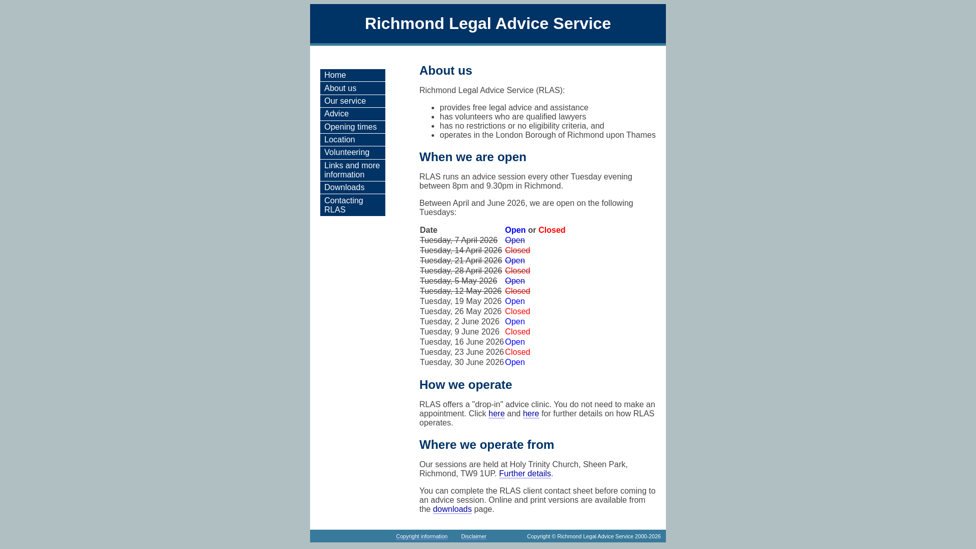 Website screenshot
