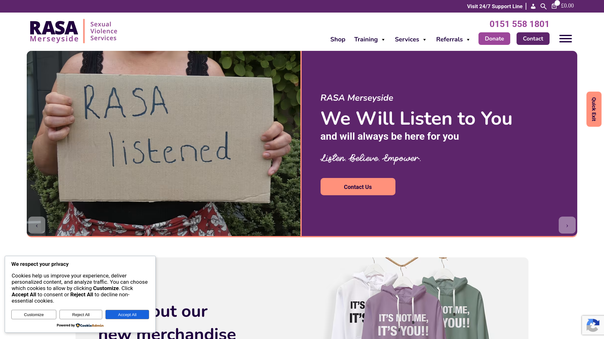 Website screenshot