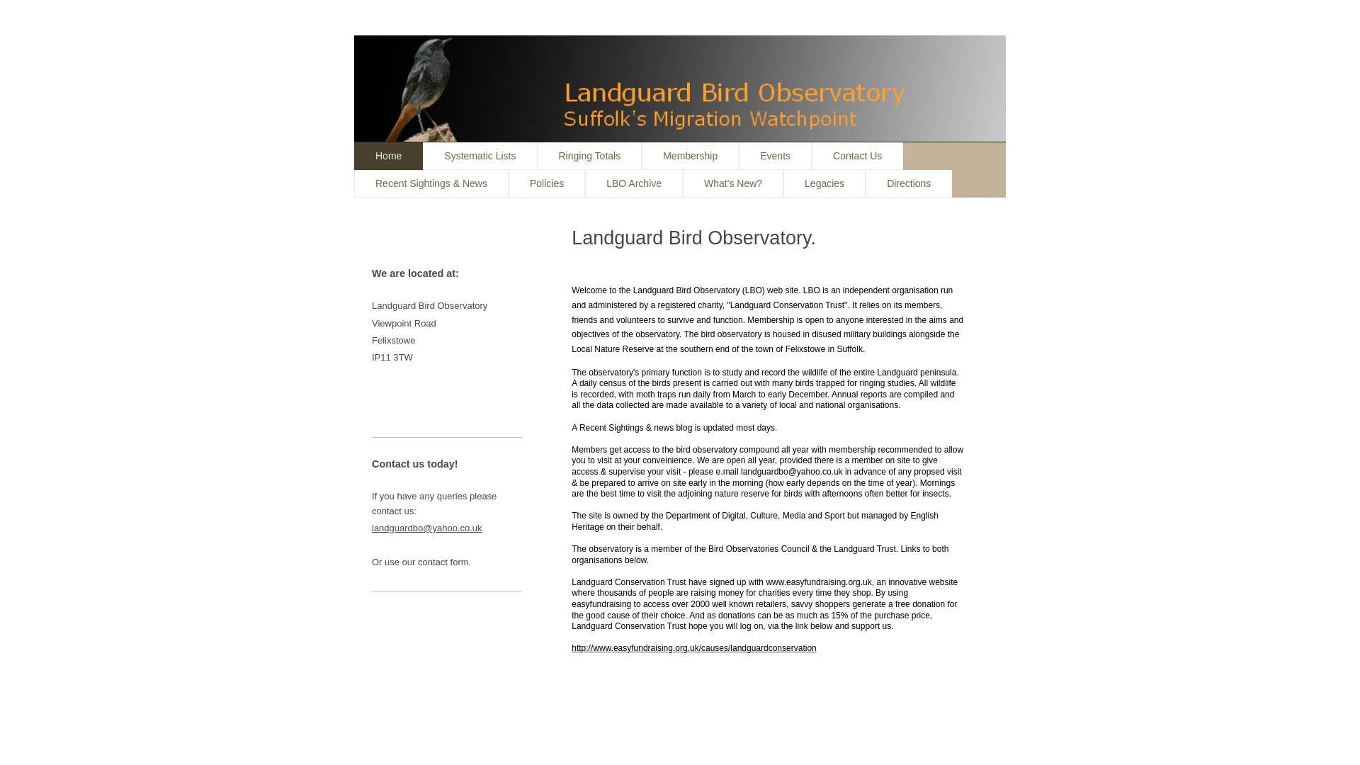 Website screenshot