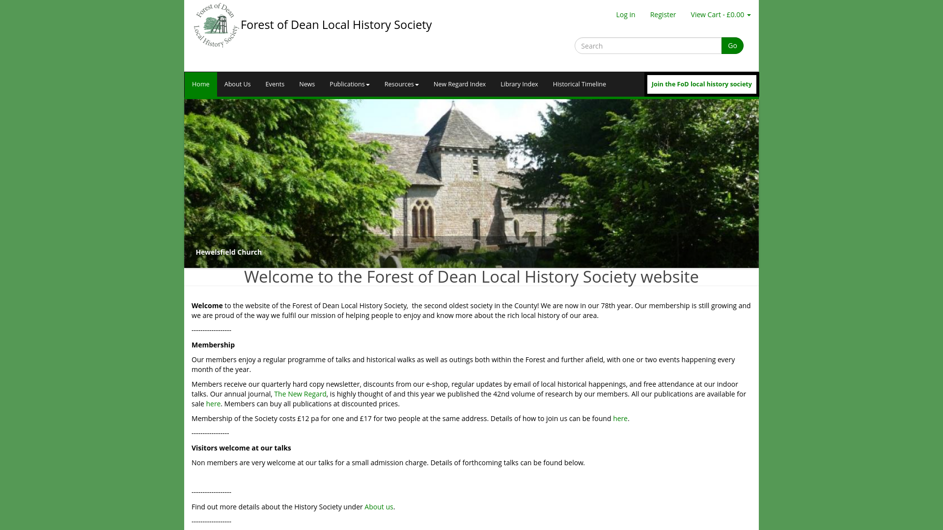 Website screenshot