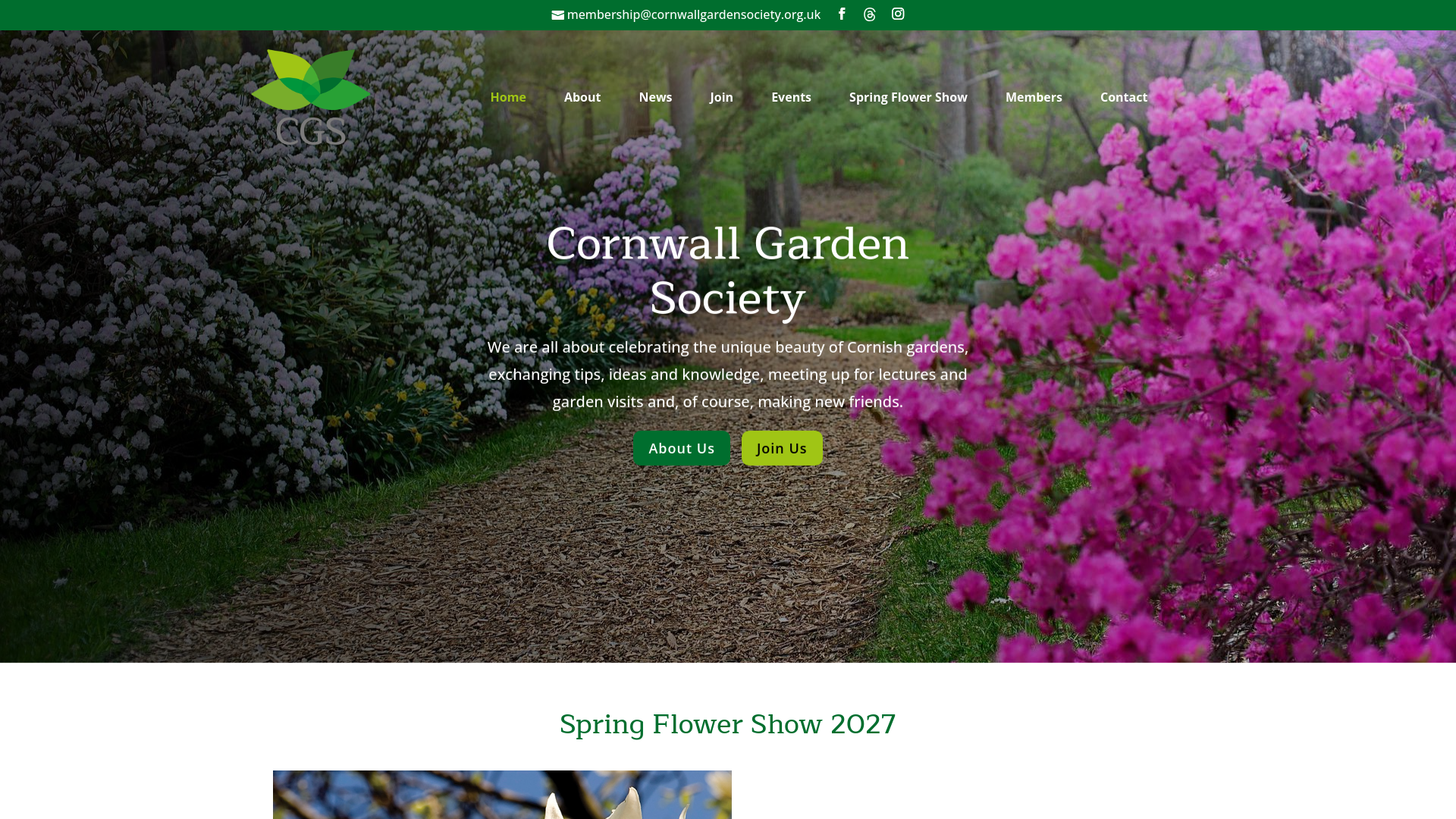 Website screenshot