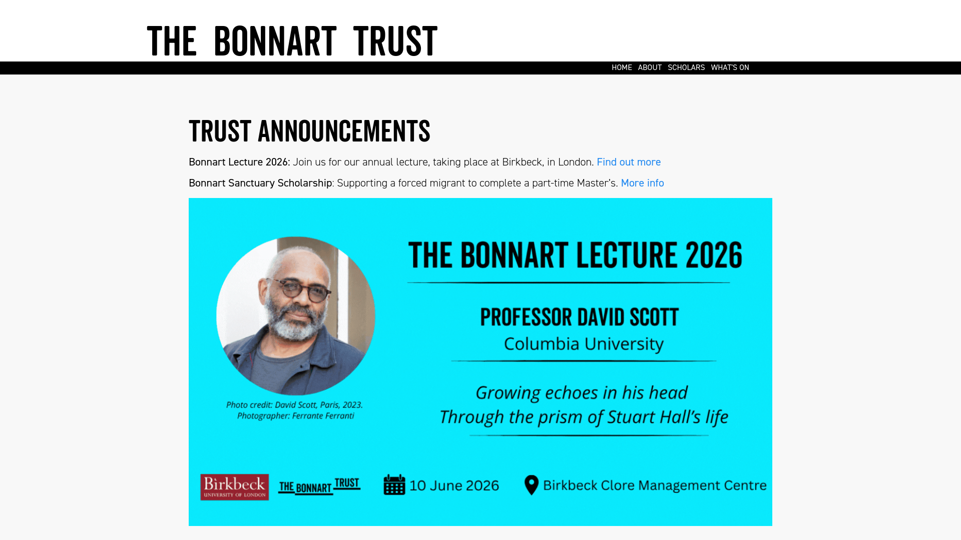 Website screenshot