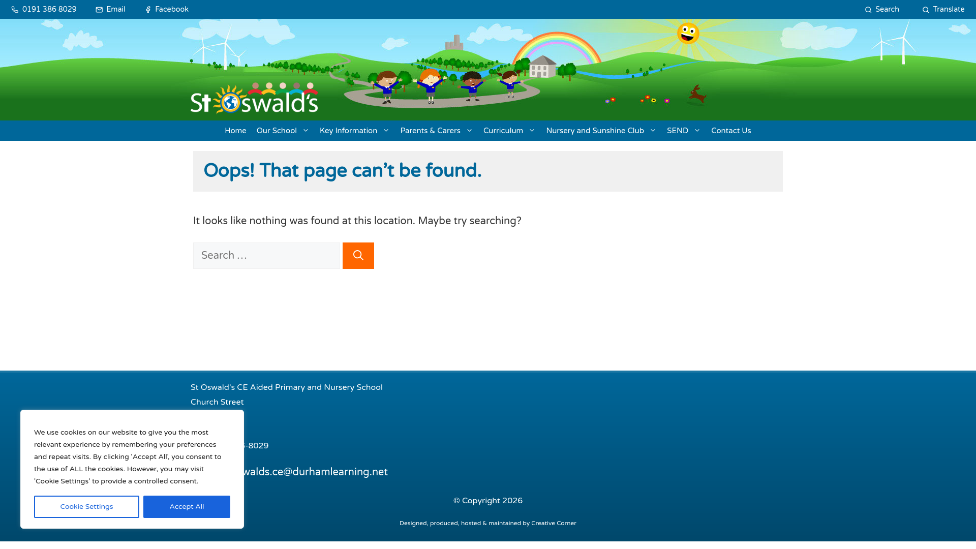 Website screenshot