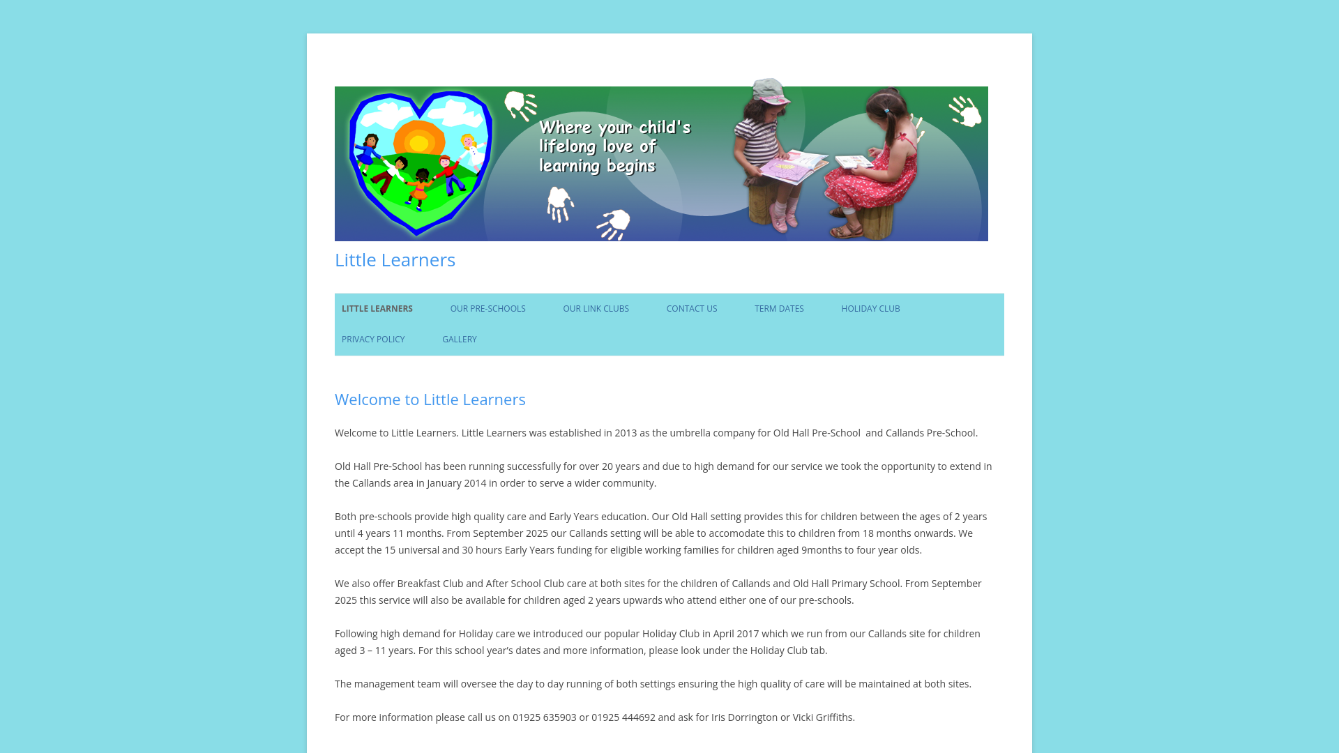 Website screenshot