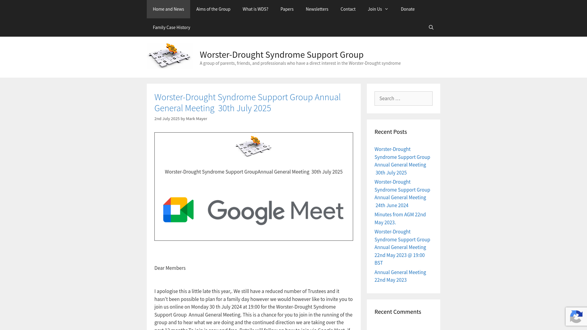 Website screenshot