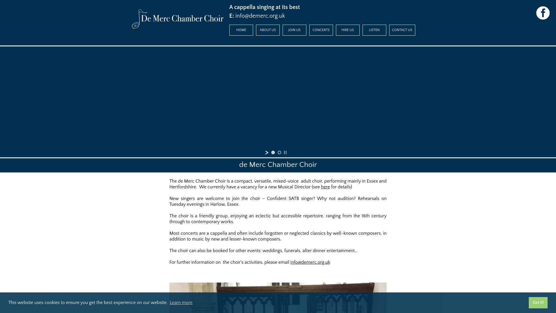 Website screenshot