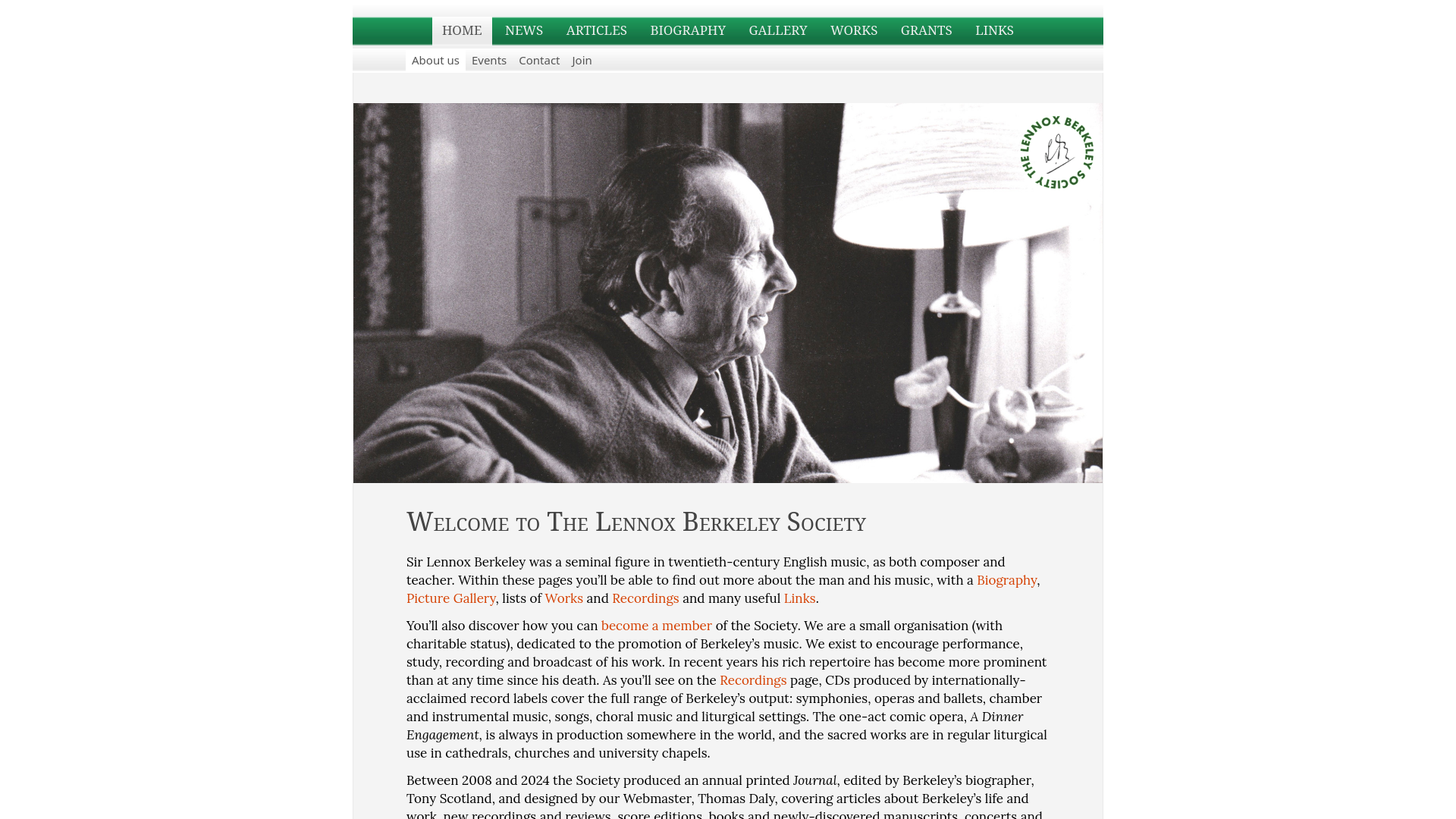 Website screenshot