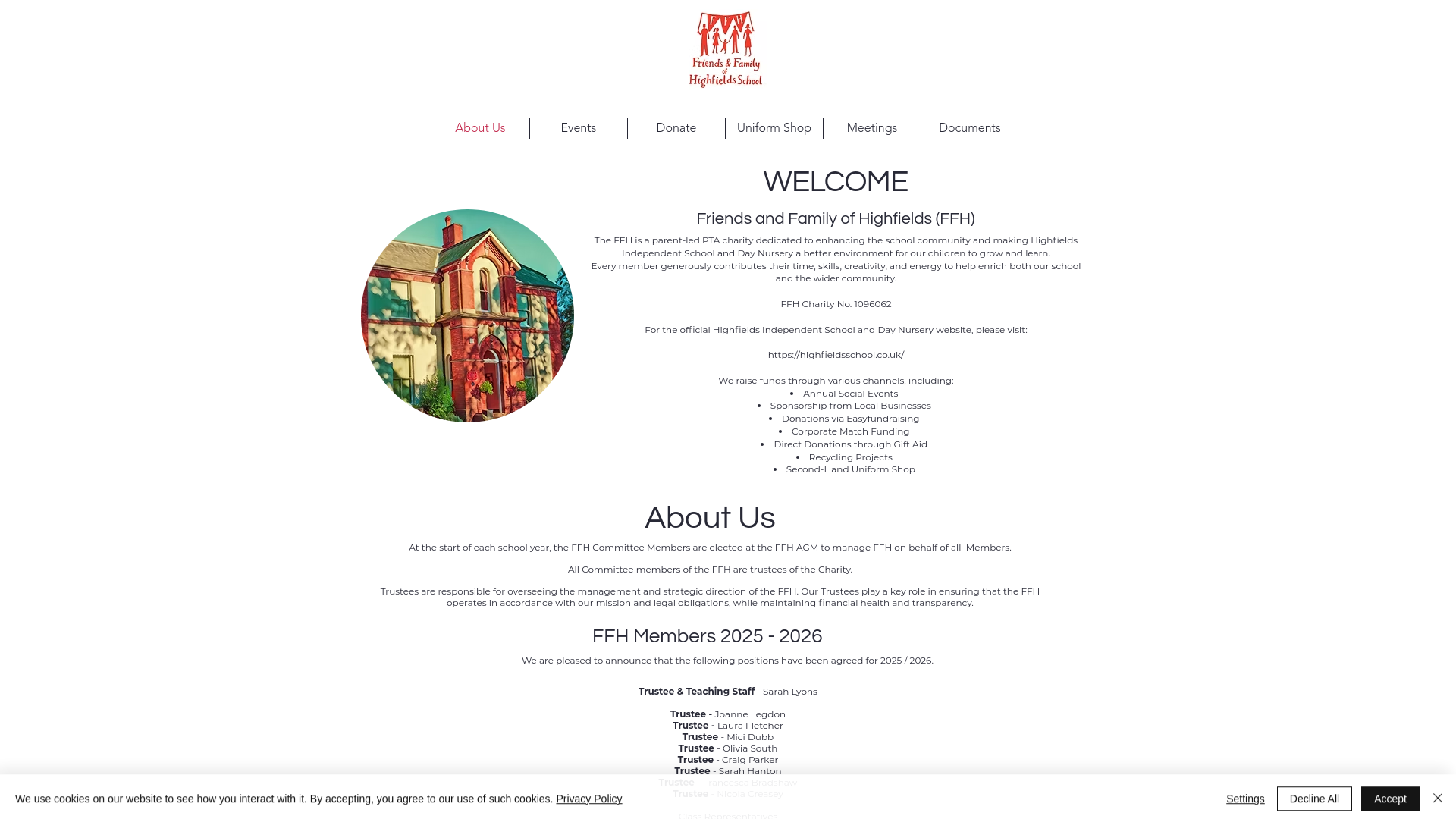 Website screenshot