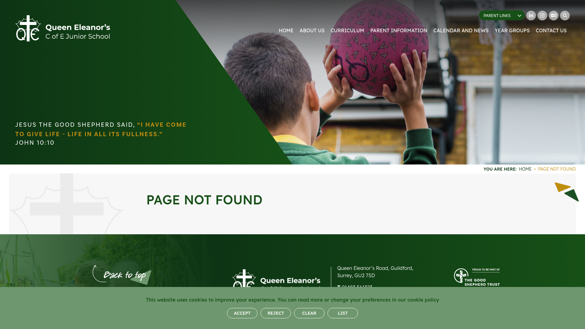 Website screenshot