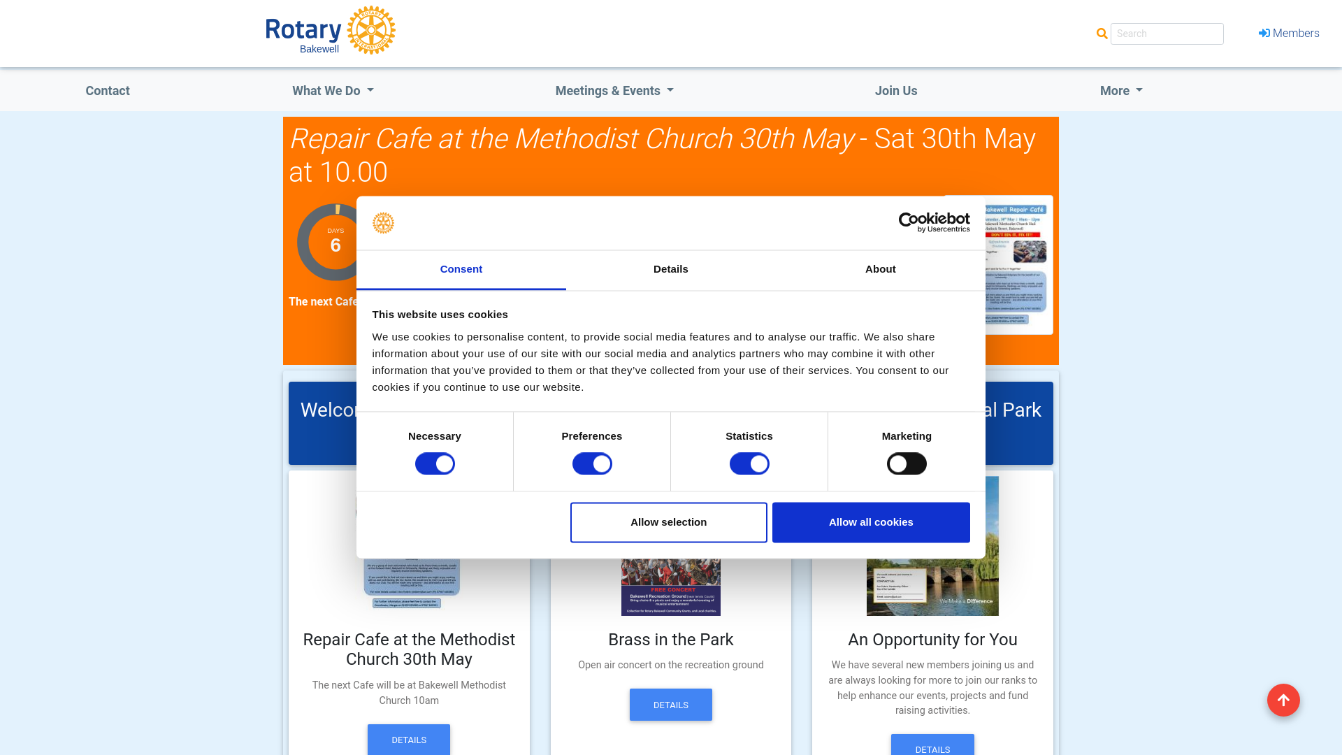Website screenshot