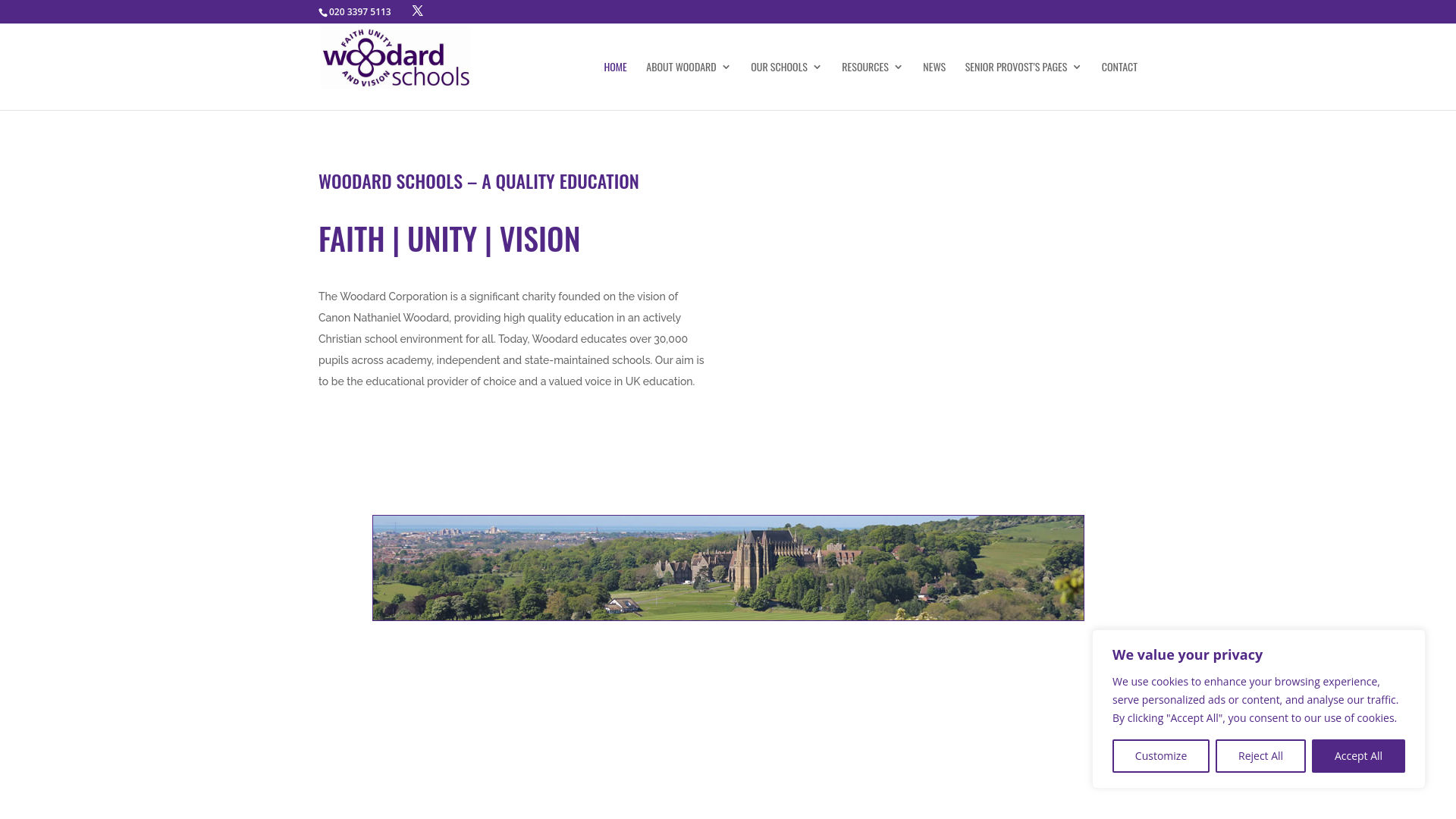 Website screenshot