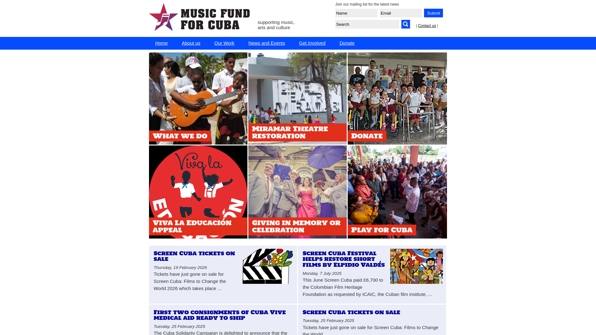 Website screenshot