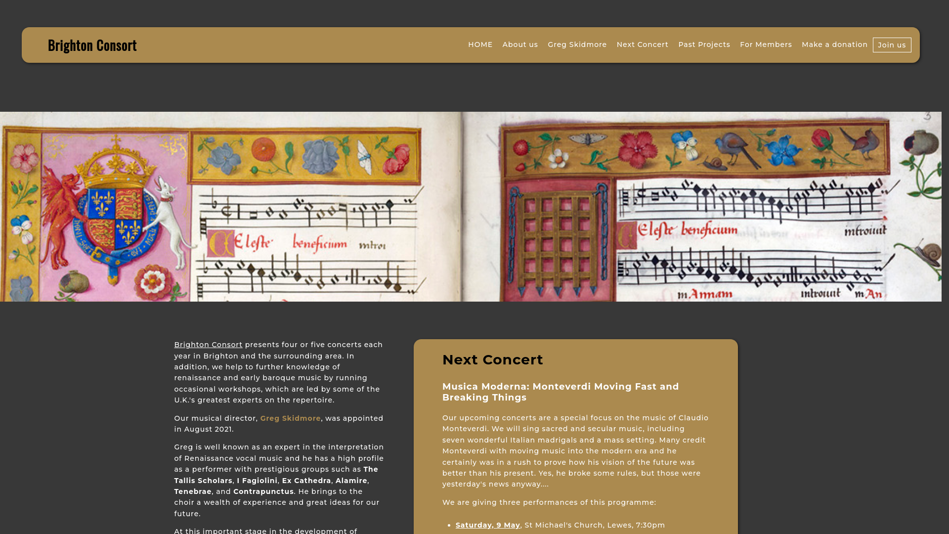 Website screenshot