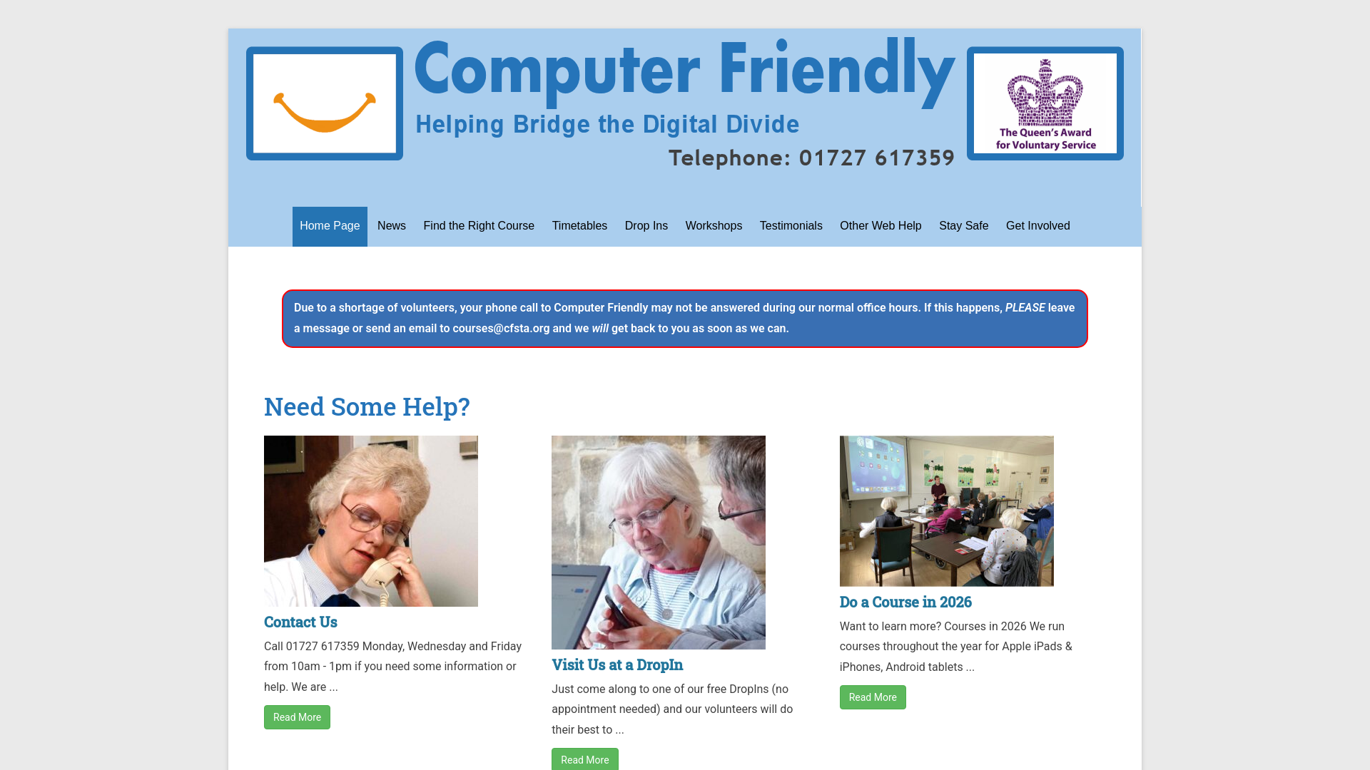 Website screenshot