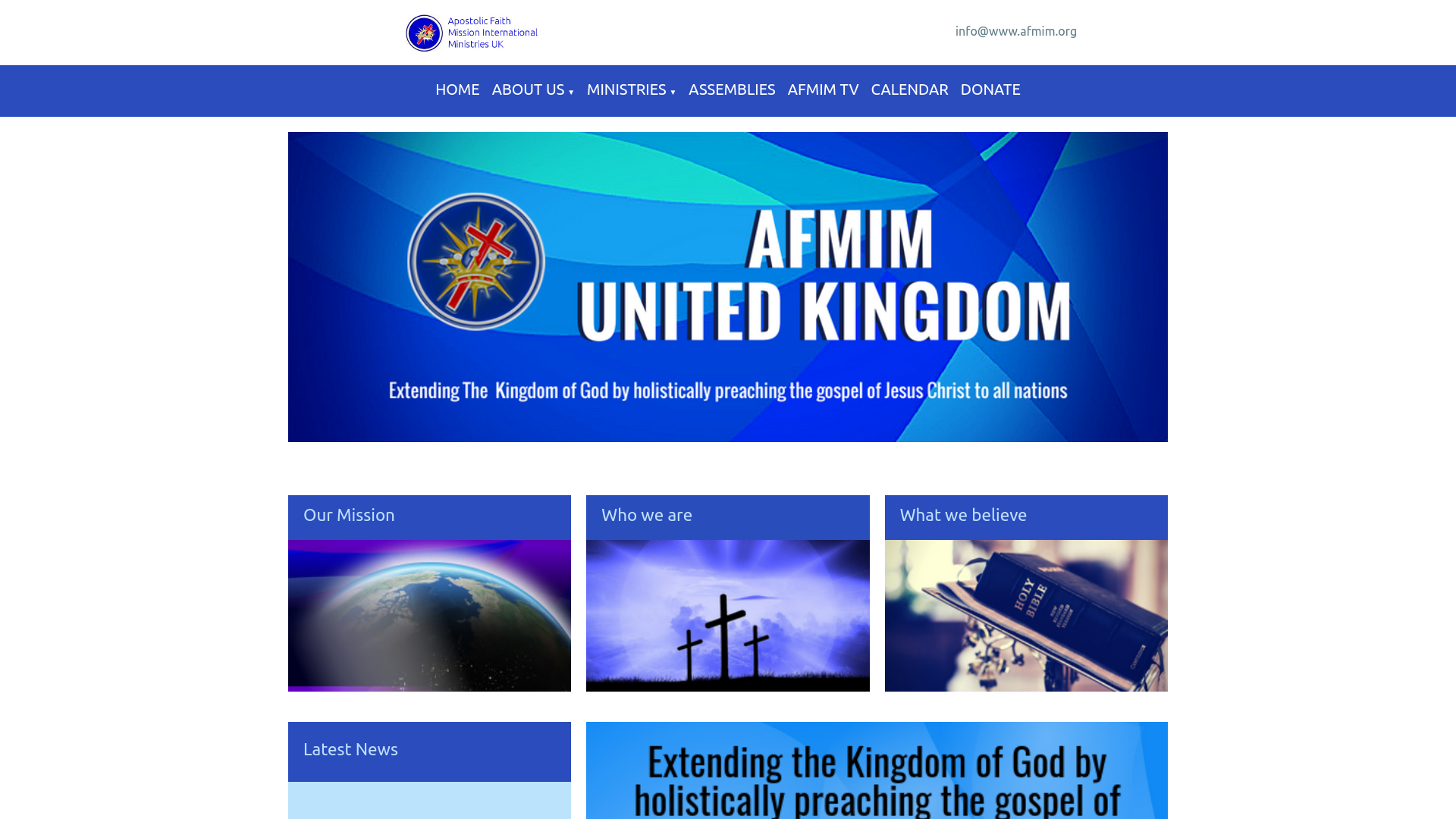 Website screenshot