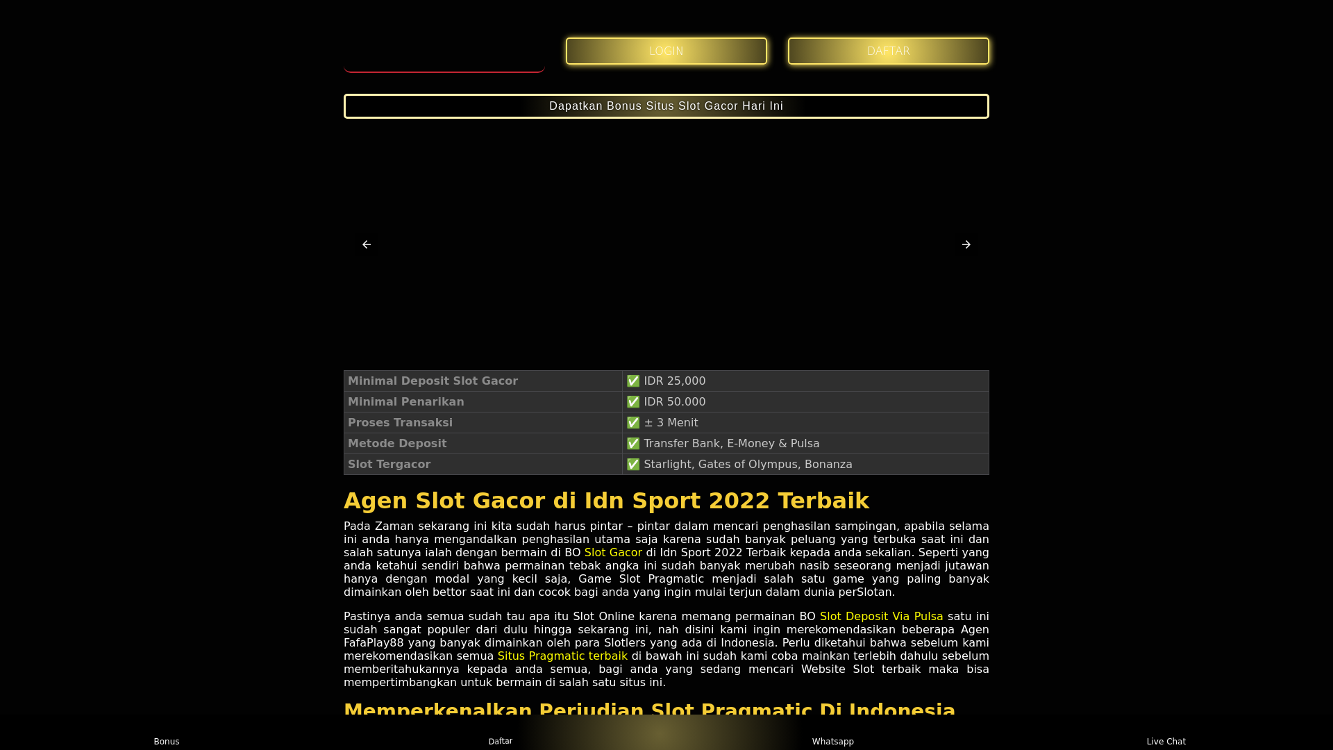 Website screenshot