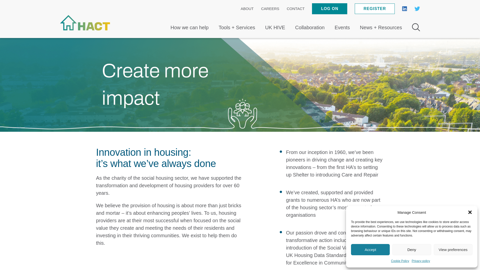Website screenshot