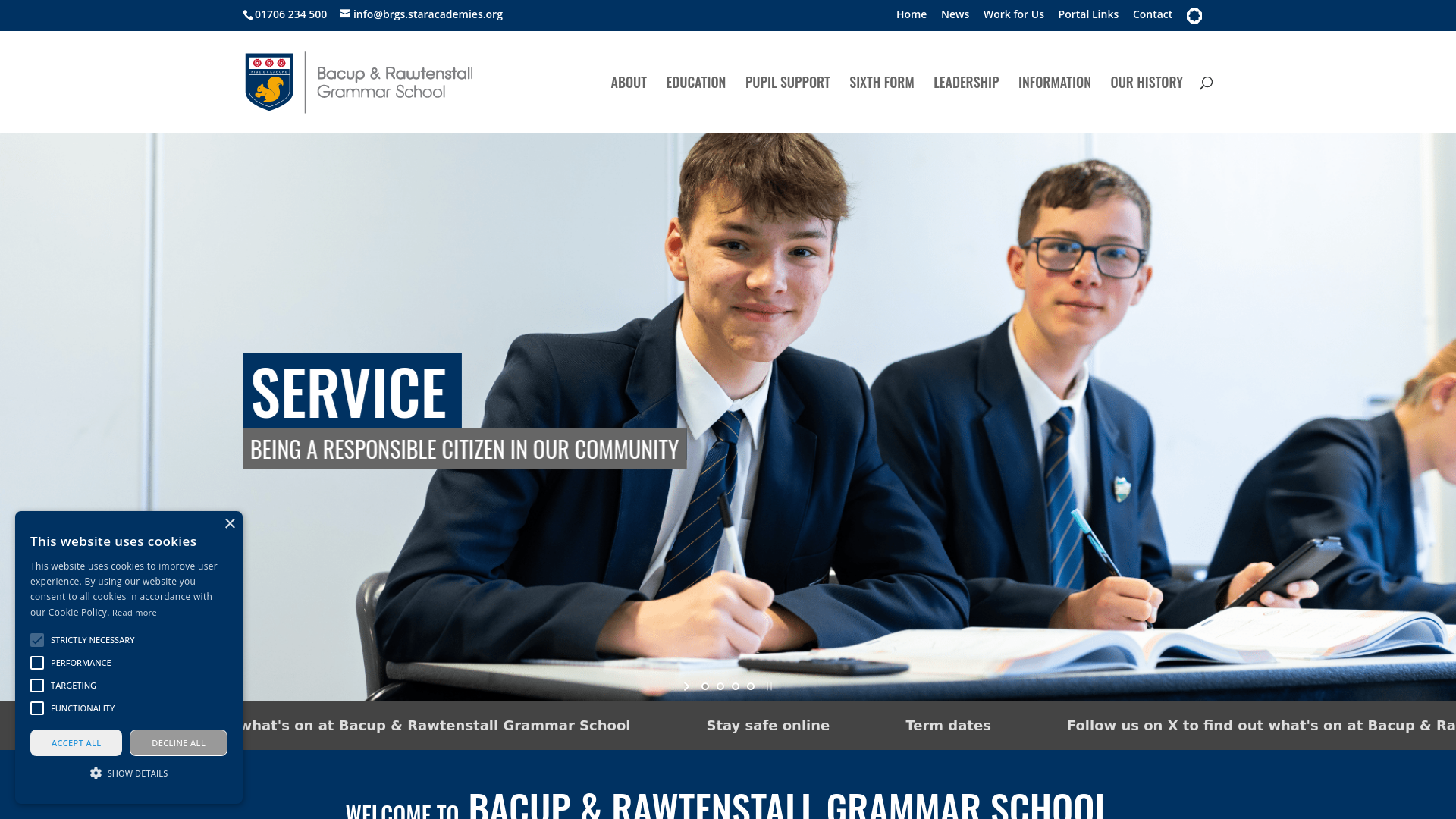 Website screenshot