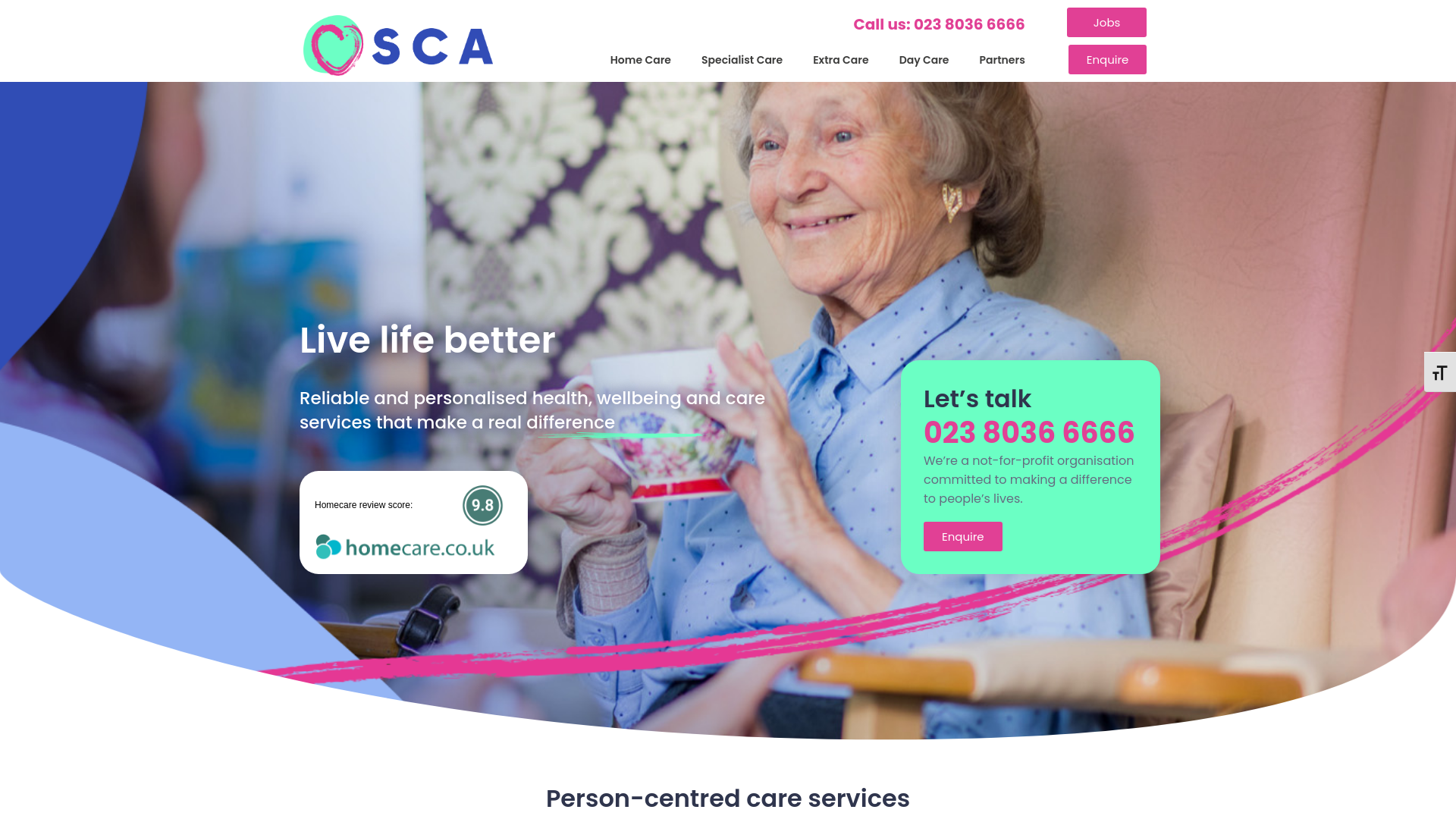 Website screenshot