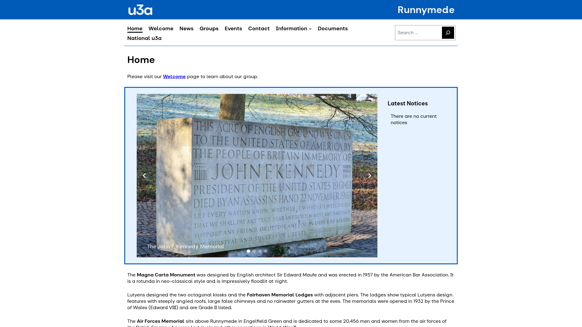 Website screenshot