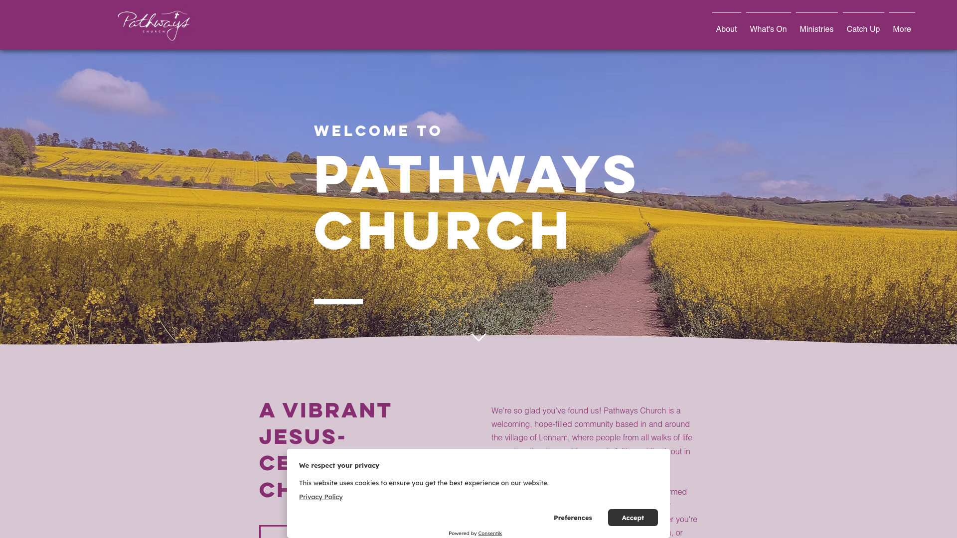 Website screenshot