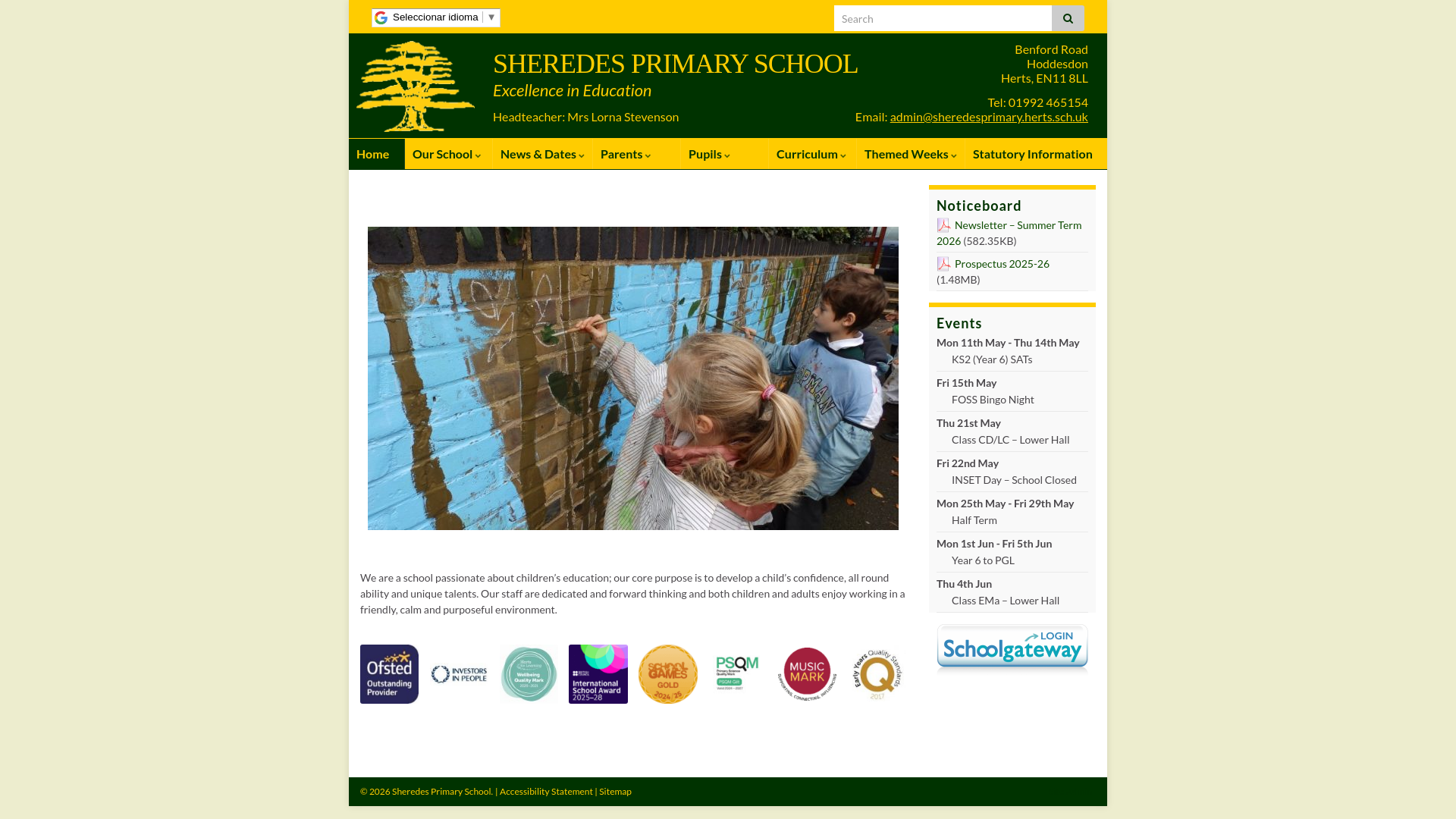 Website screenshot
