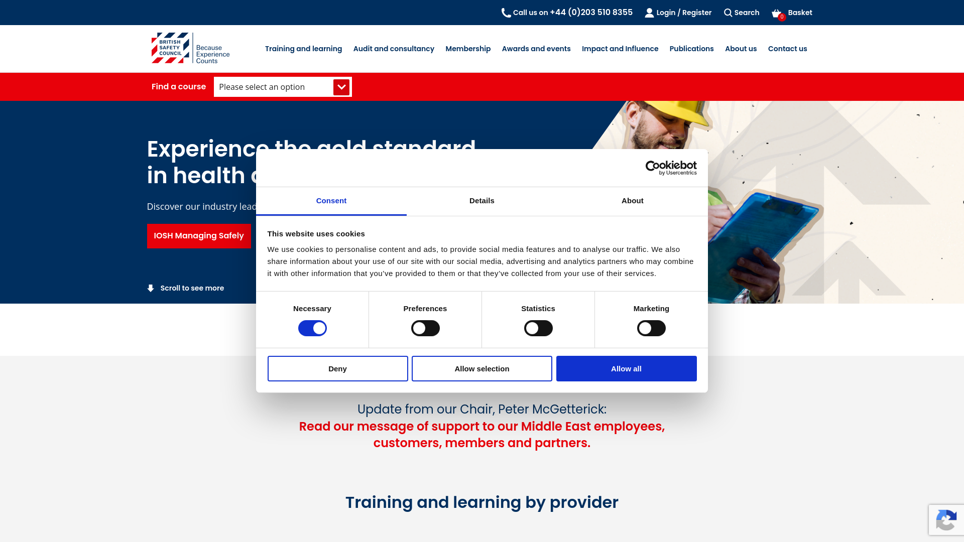 Website screenshot