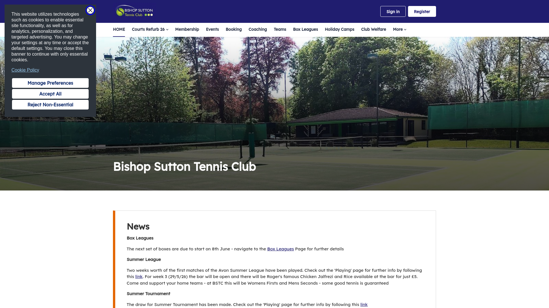 Website screenshot