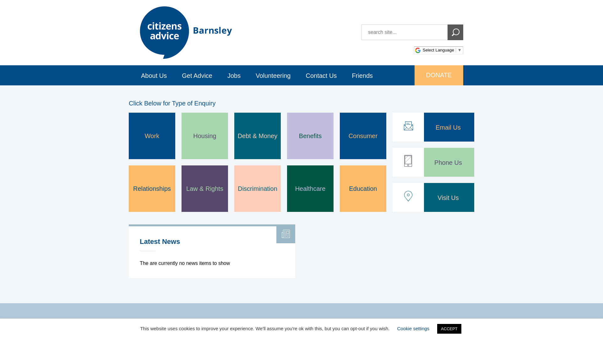 Website screenshot