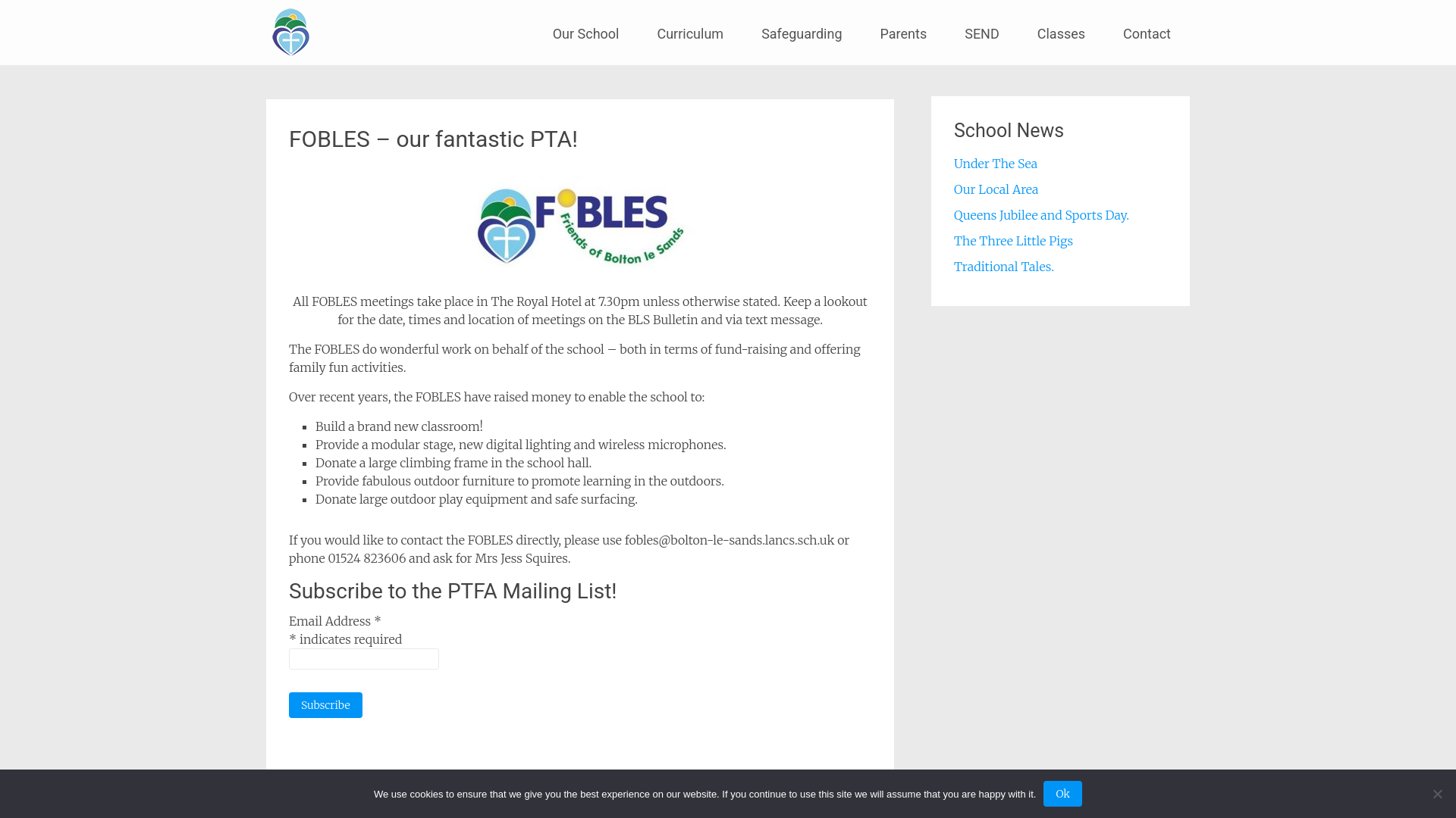Website screenshot