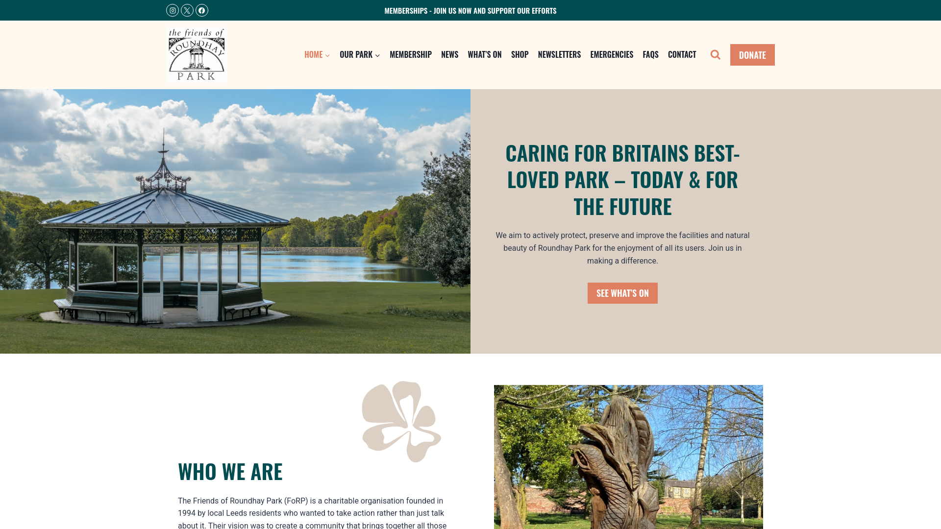 Website screenshot