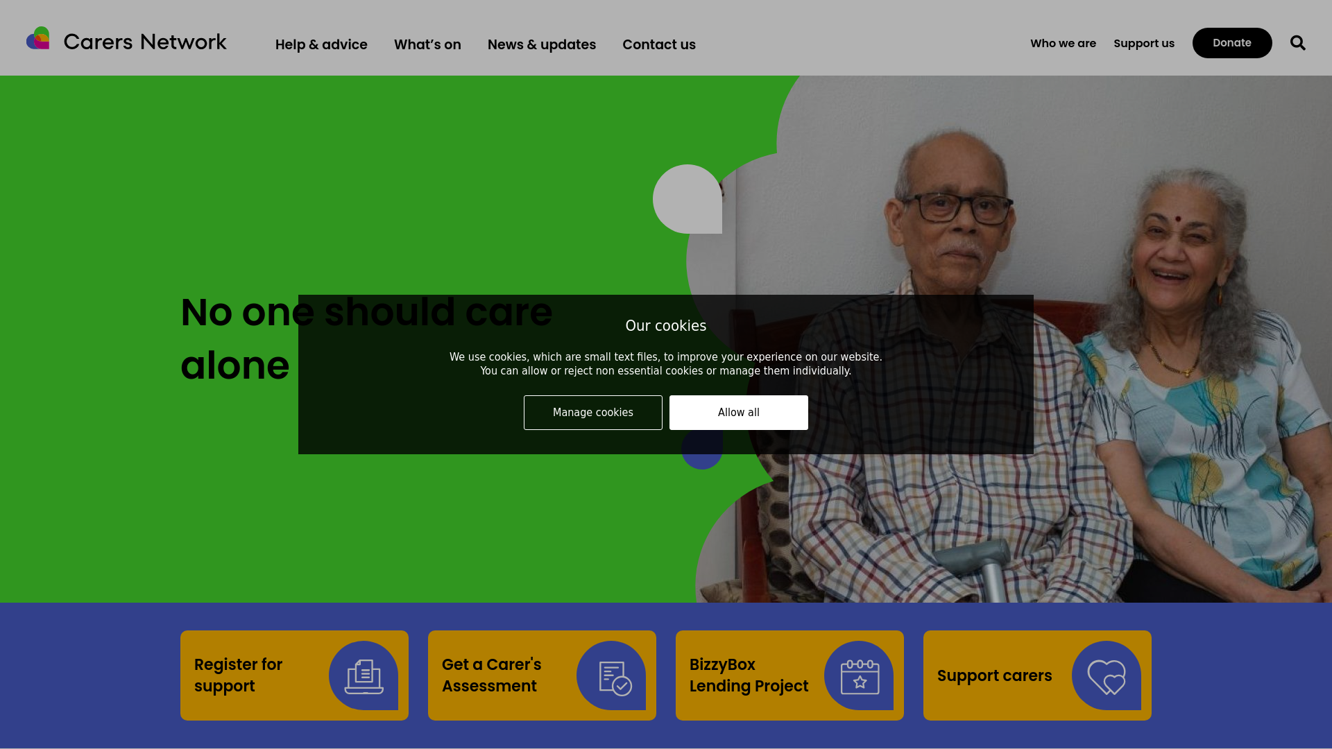 Website screenshot