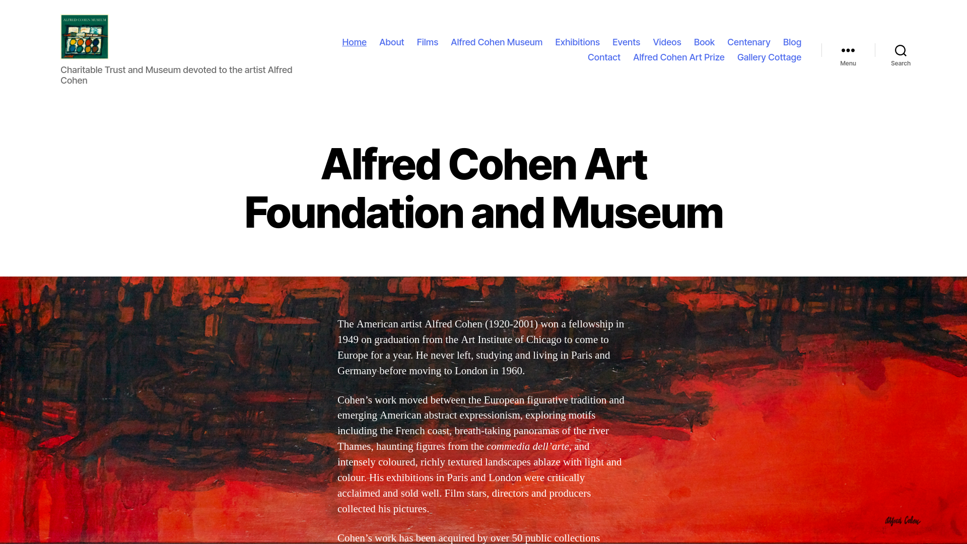 Website screenshot