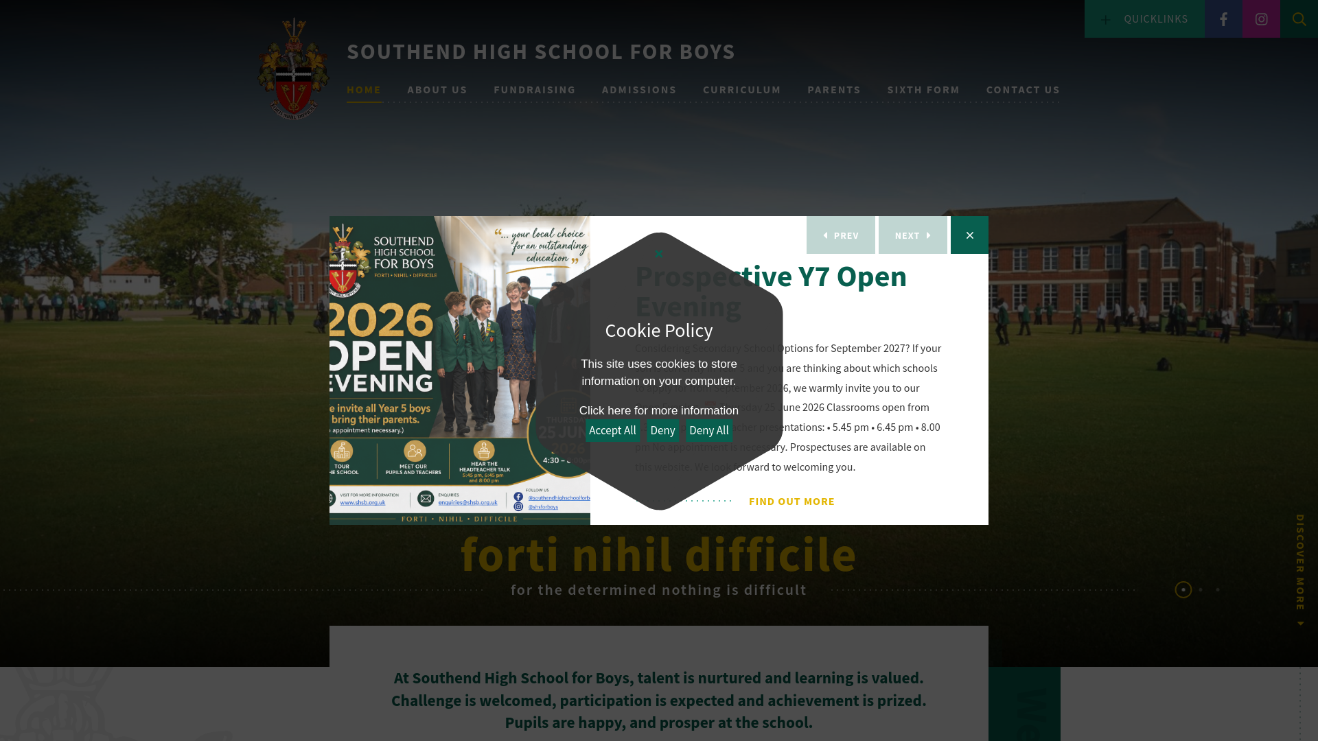 Website screenshot