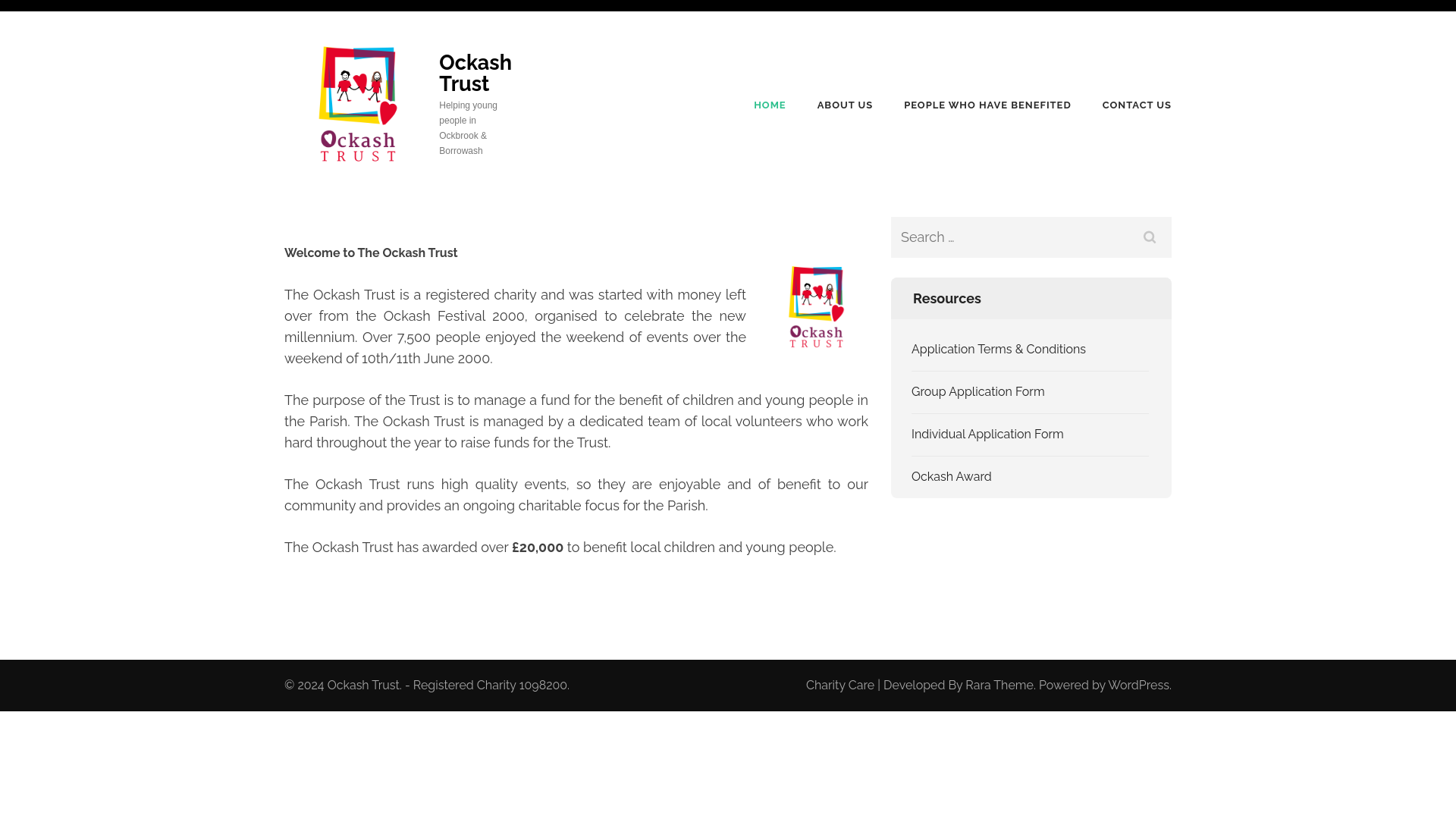 Website screenshot