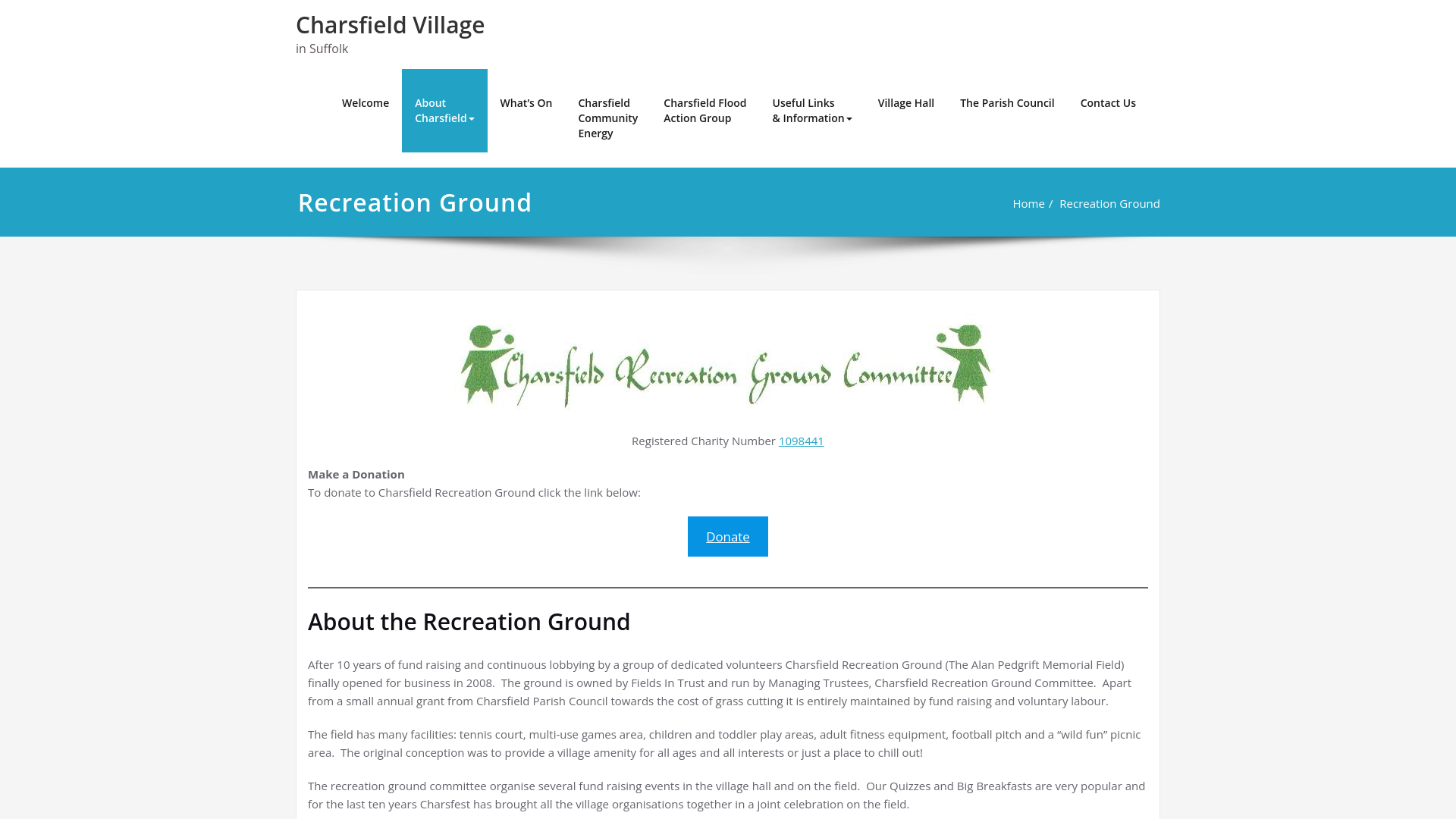 Website screenshot