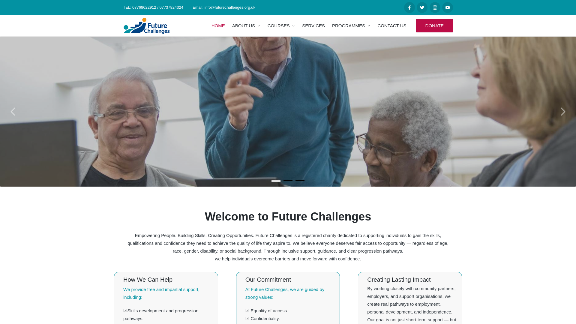 Website screenshot